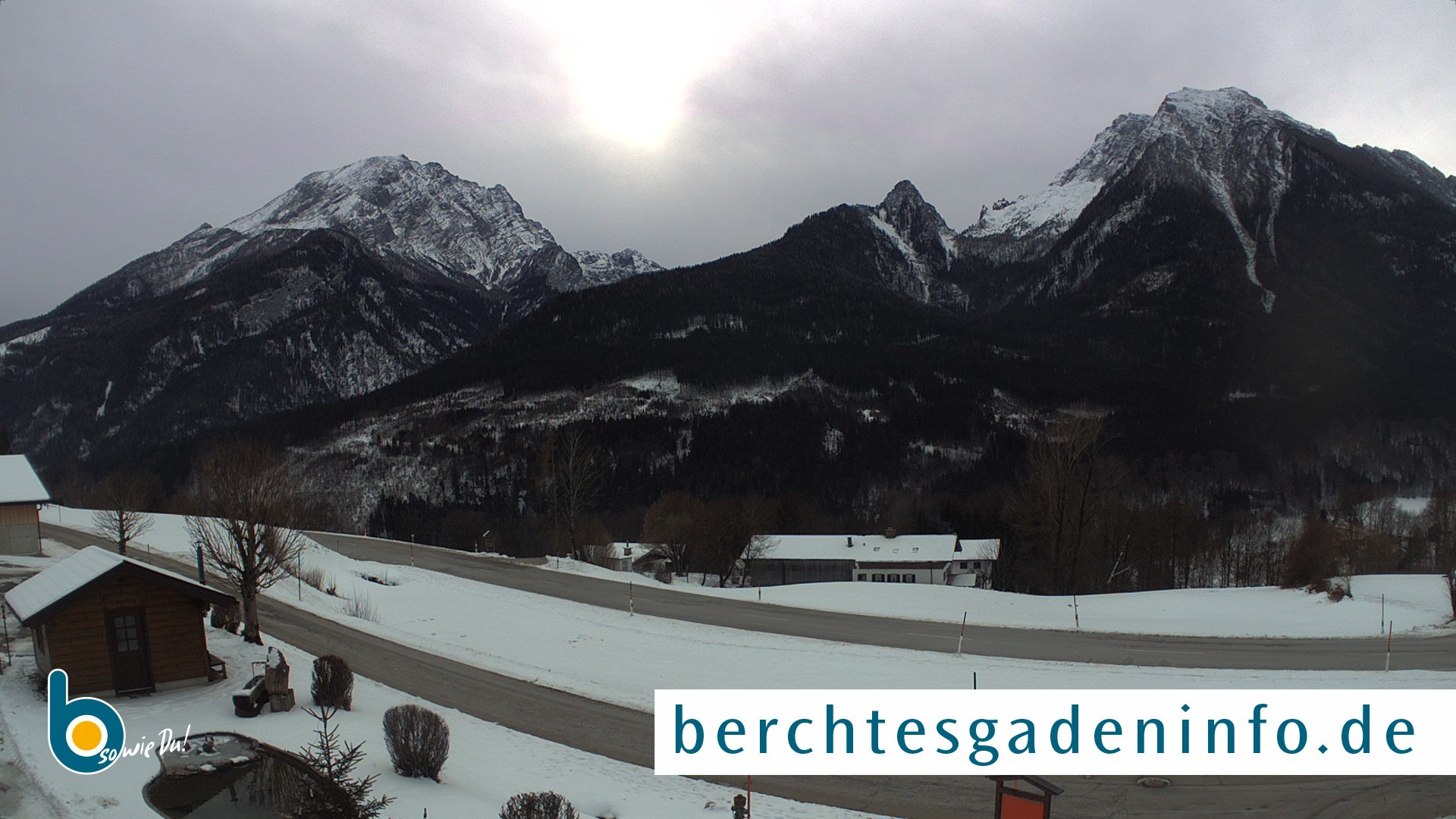Archiv Foto Webcam Ramsau - Blick auf die Alpenstraße