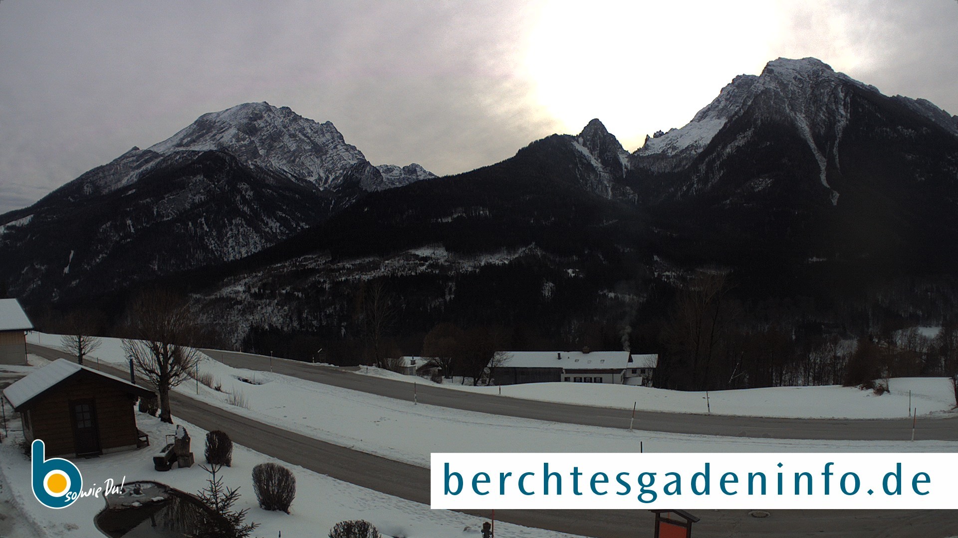 Archiv Foto Webcam Ramsau - Blick auf die Alpenstraße
