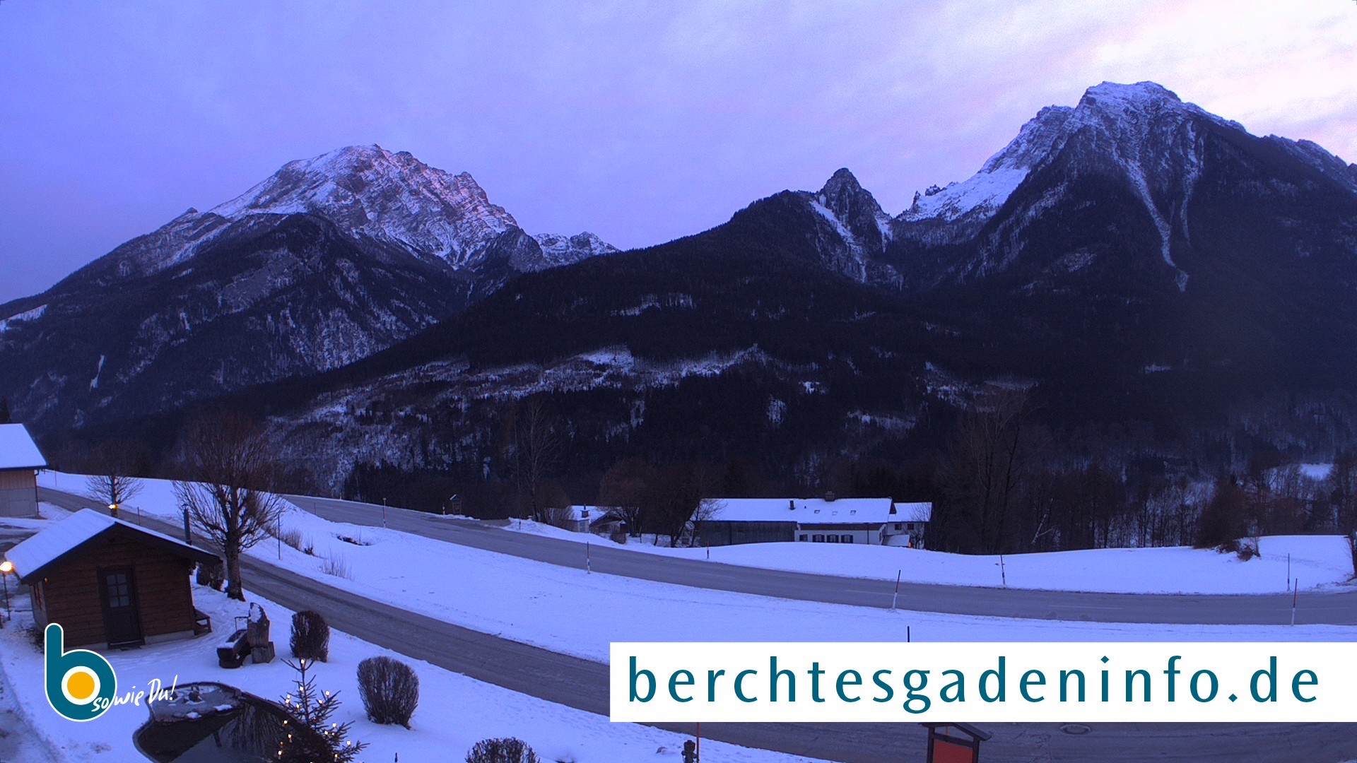 Archiv Foto Webcam Ramsau - Blick auf die Alpenstraße