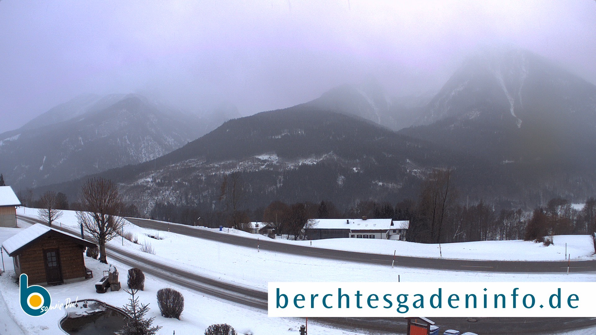 Archiv Foto Webcam Ramsau - Blick auf die Alpenstraße