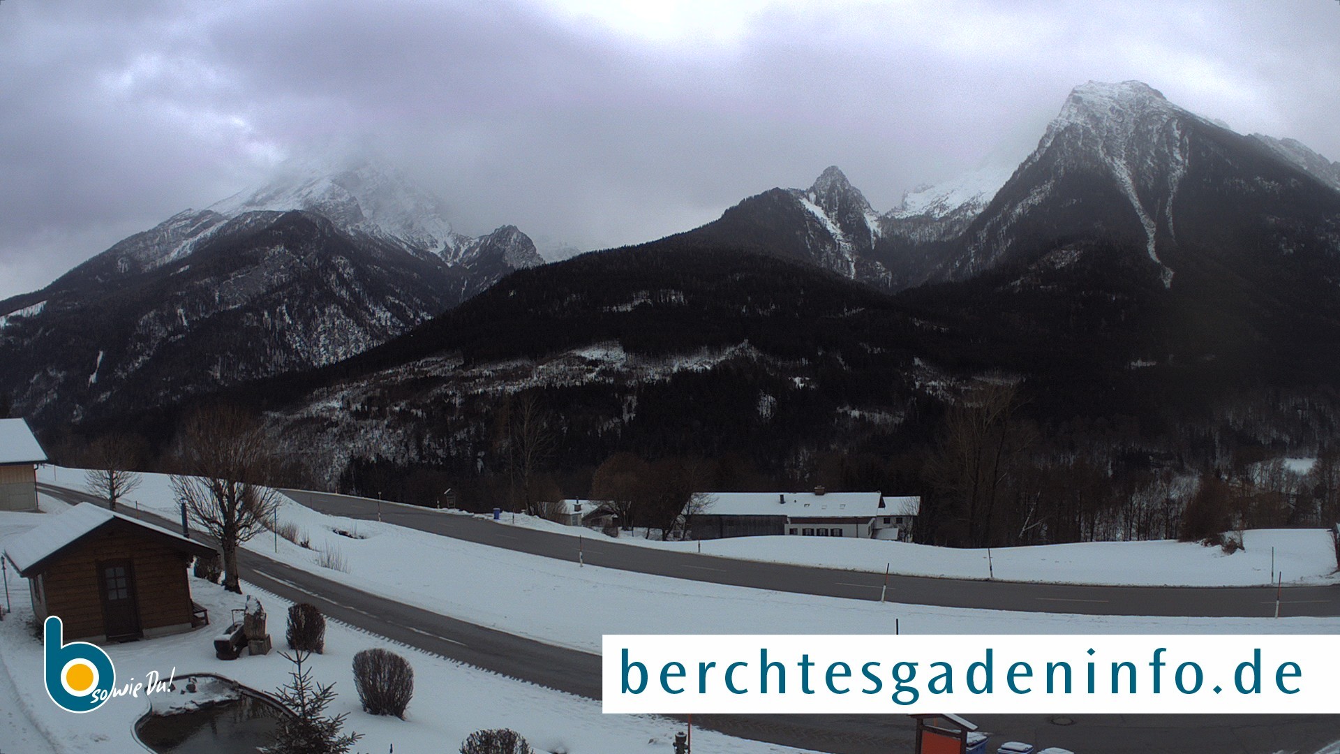 Archiv Foto Webcam Ramsau - Blick auf die Alpenstraße