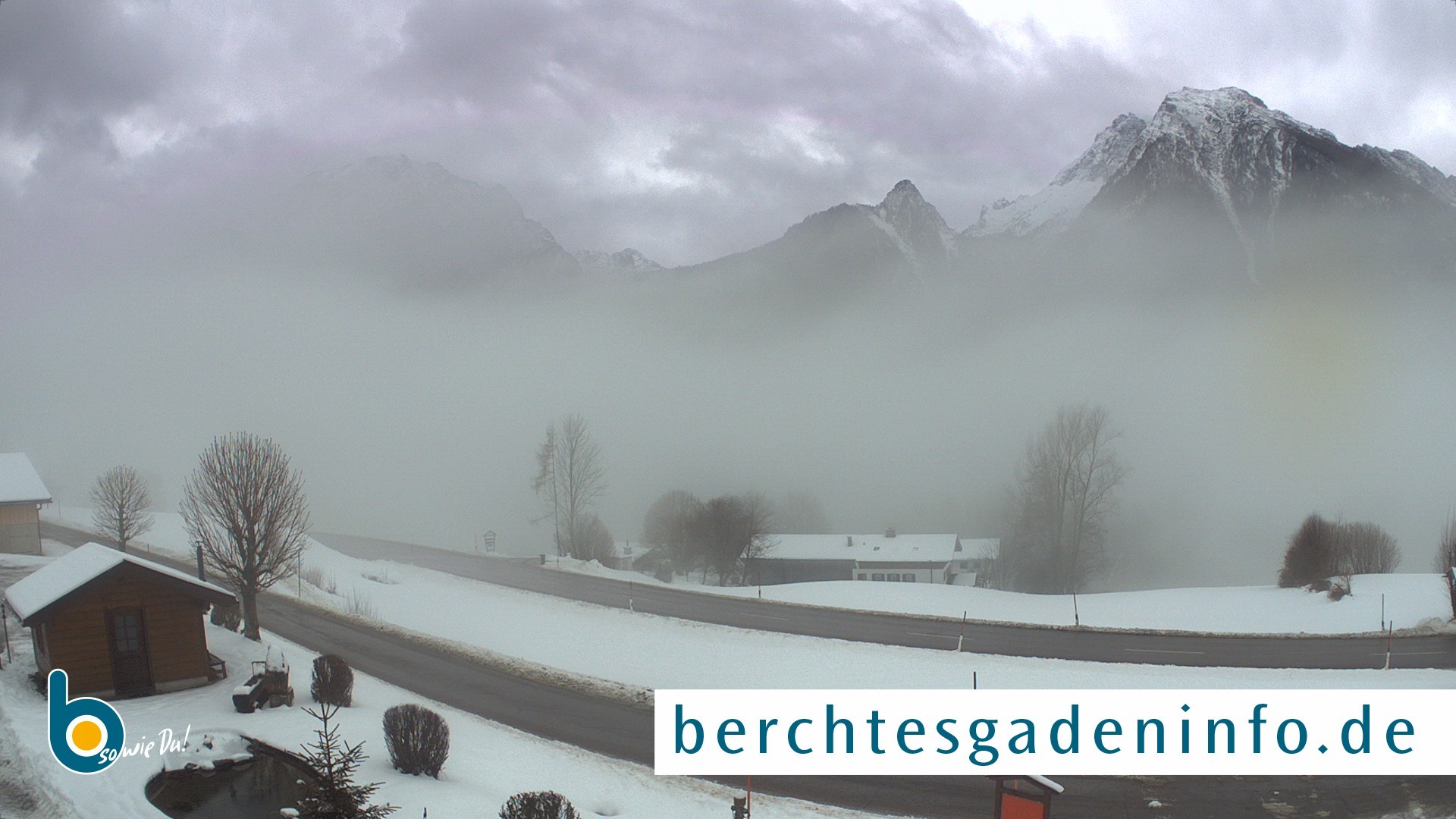Archiv Foto Webcam Ramsau - Blick auf die Alpenstraße