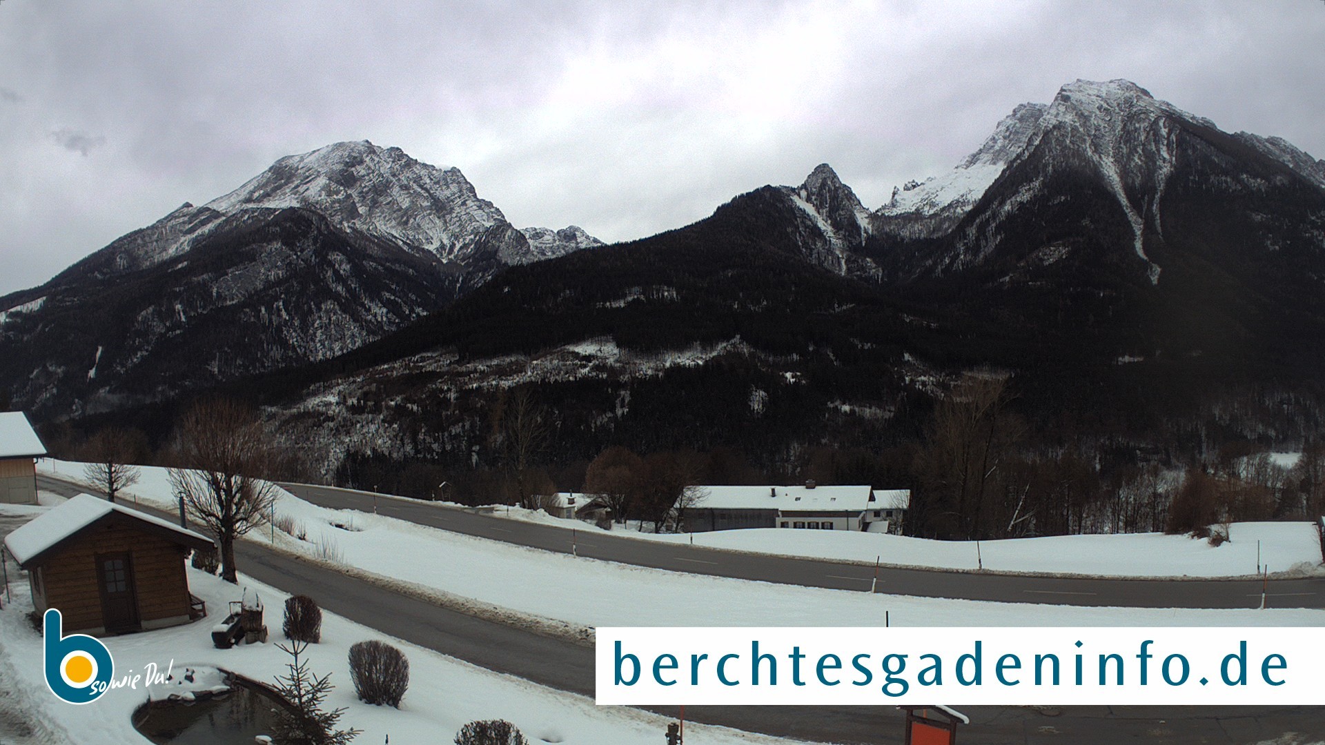 Archiv Foto Webcam Ramsau - Blick auf die Alpenstraße