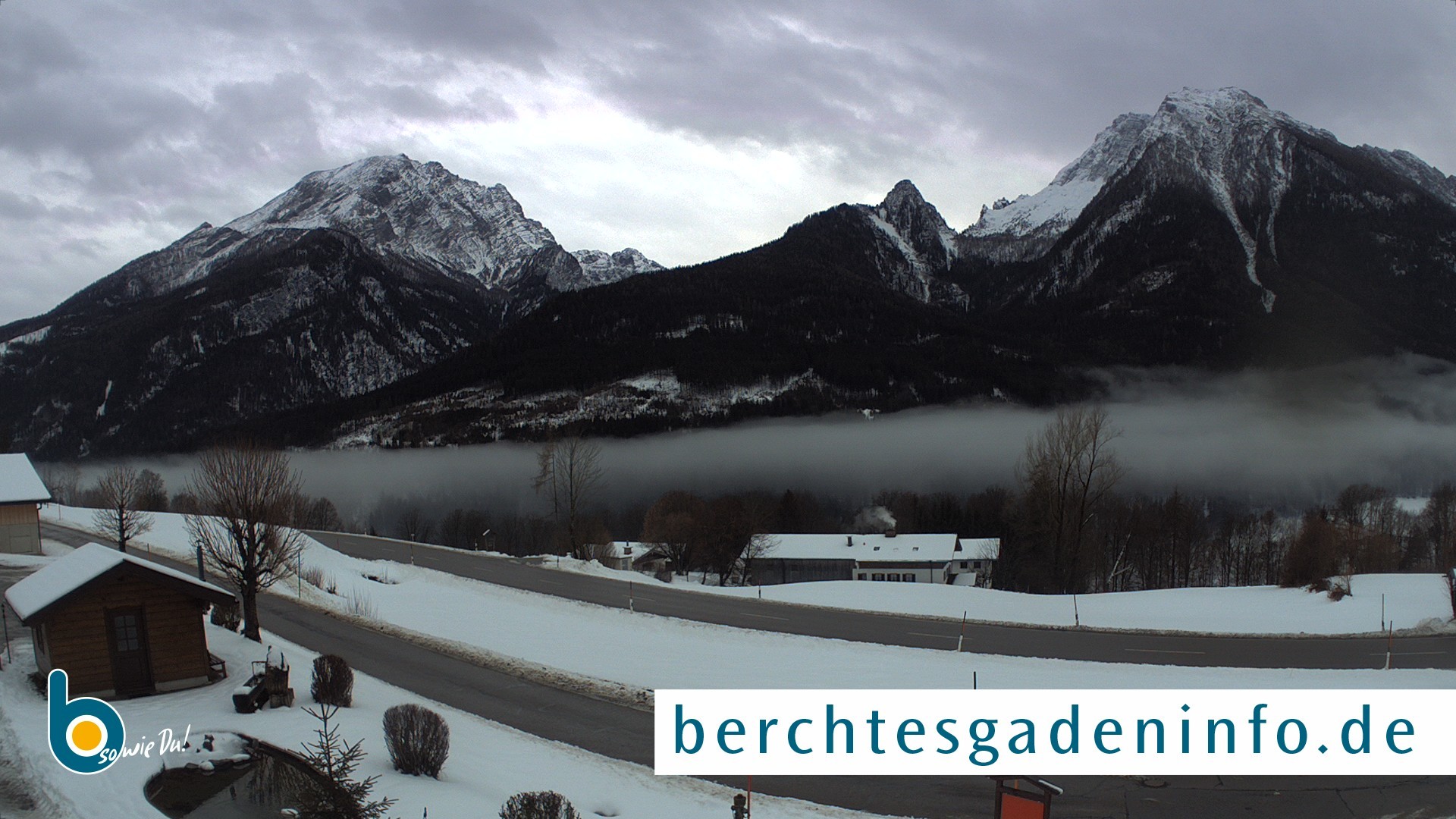 Archiv Foto Webcam Ramsau - Blick auf die Alpenstraße