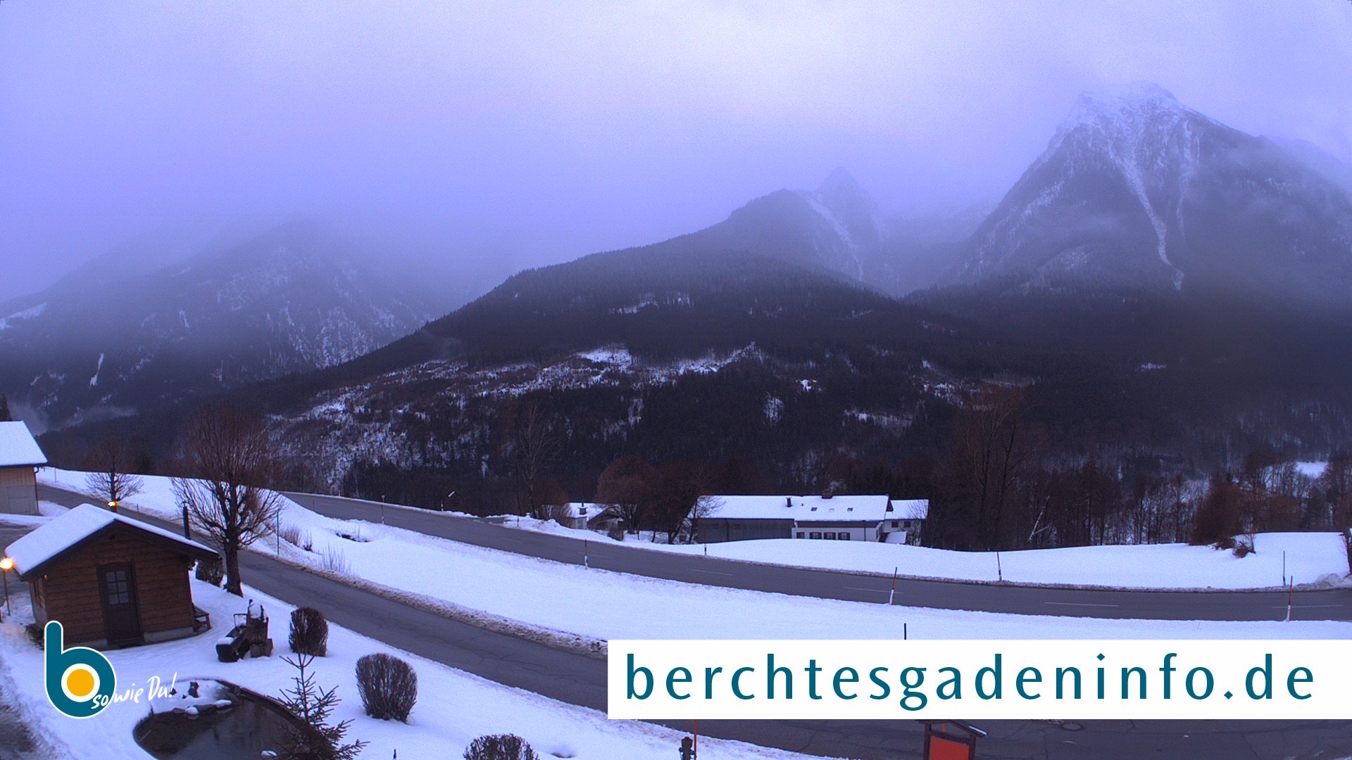 Archiv Foto Webcam Ramsau - Blick auf die Alpenstraße
