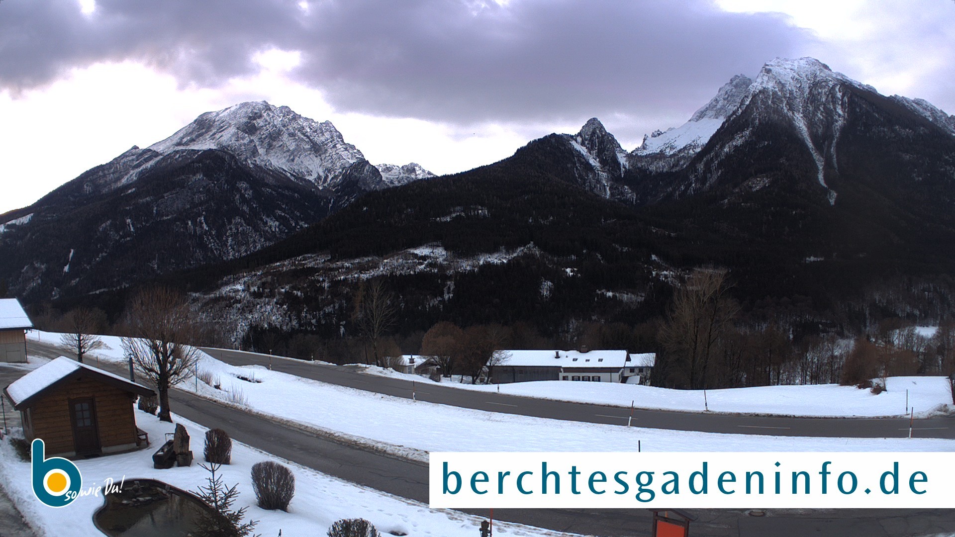 Archiv Foto Webcam Ramsau - Blick auf die Alpenstraße