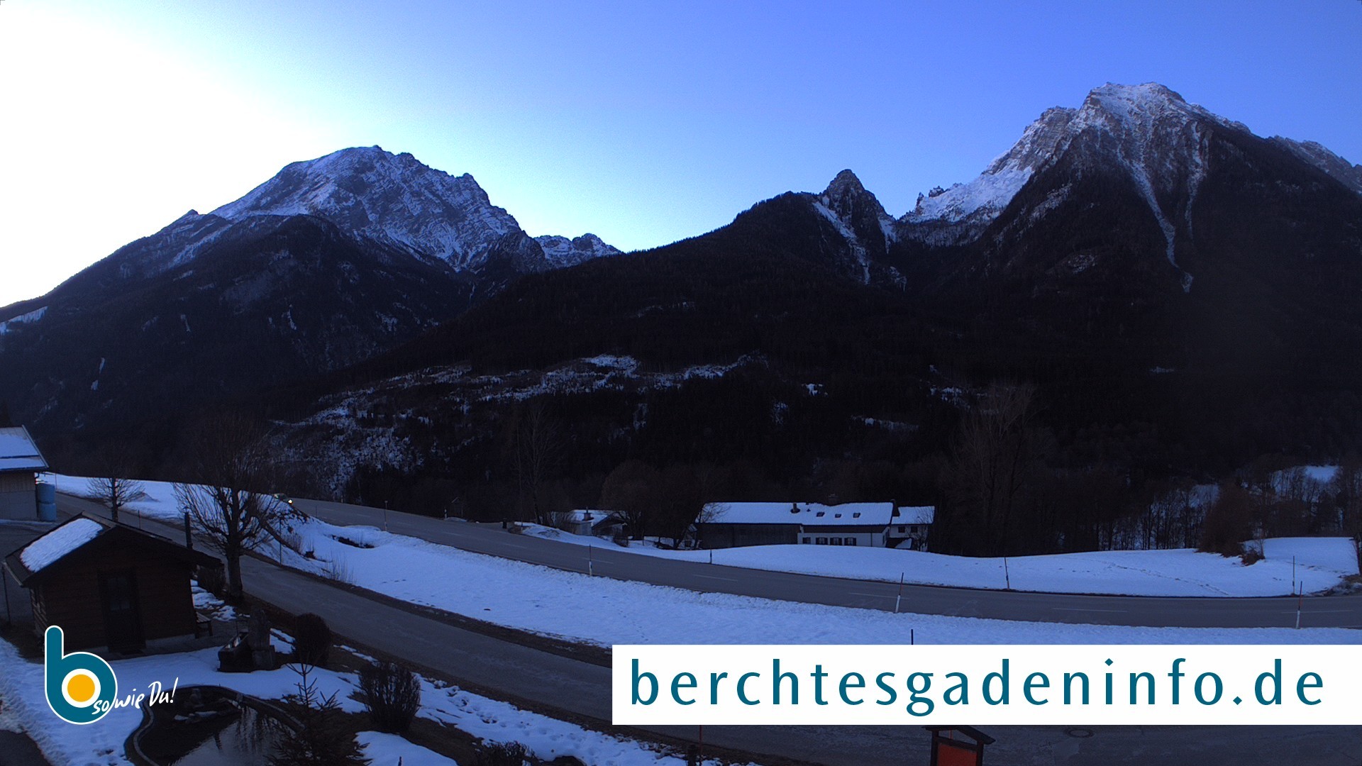 Archiv Foto Webcam Ramsau - Blick auf die Alpenstraße