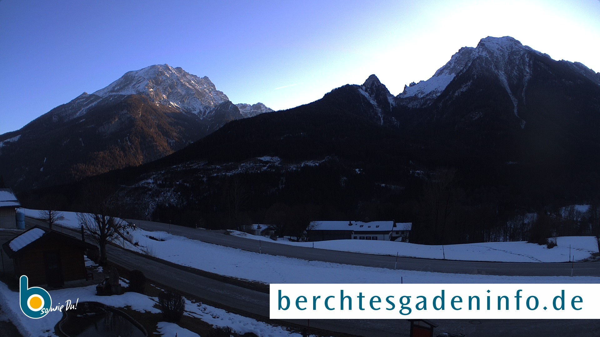 Archiv Foto Webcam Ramsau - Blick auf die Alpenstraße