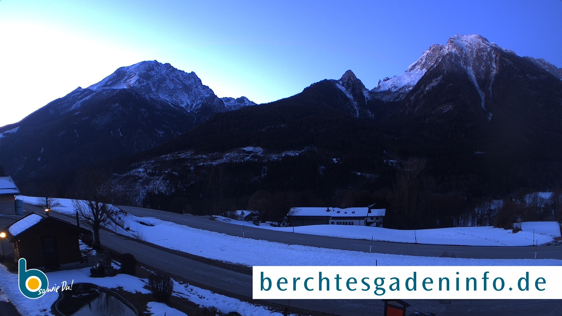Archiv Foto Webcam Ramsau - Blick auf die Alpenstraße