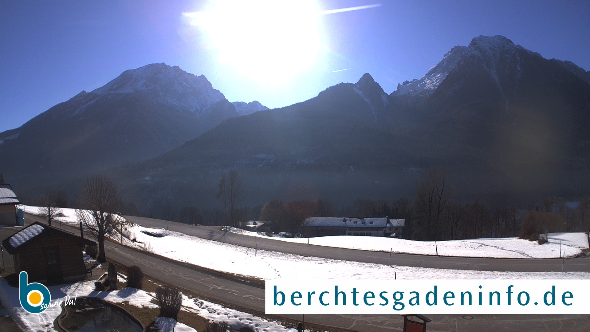 Archiv Foto Webcam Ramsau - Blick auf die Alpenstraße