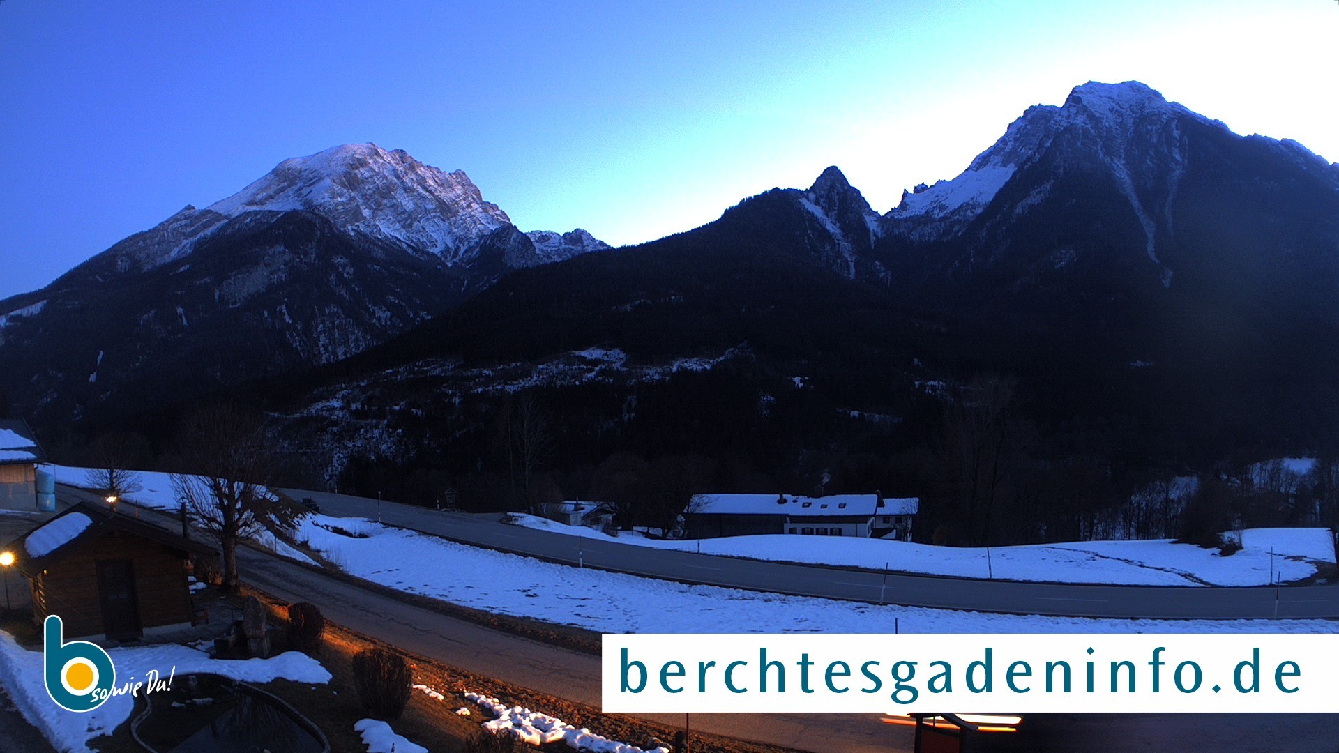 Archiv Foto Webcam Ramsau - Blick auf die Alpenstraße
