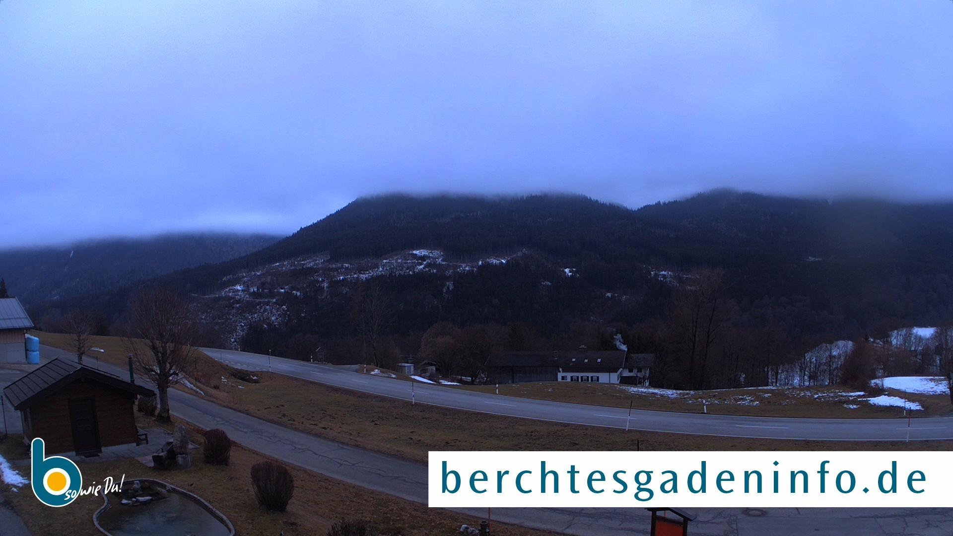 Archiv Foto Webcam Ramsau - Blick auf die Alpenstraße