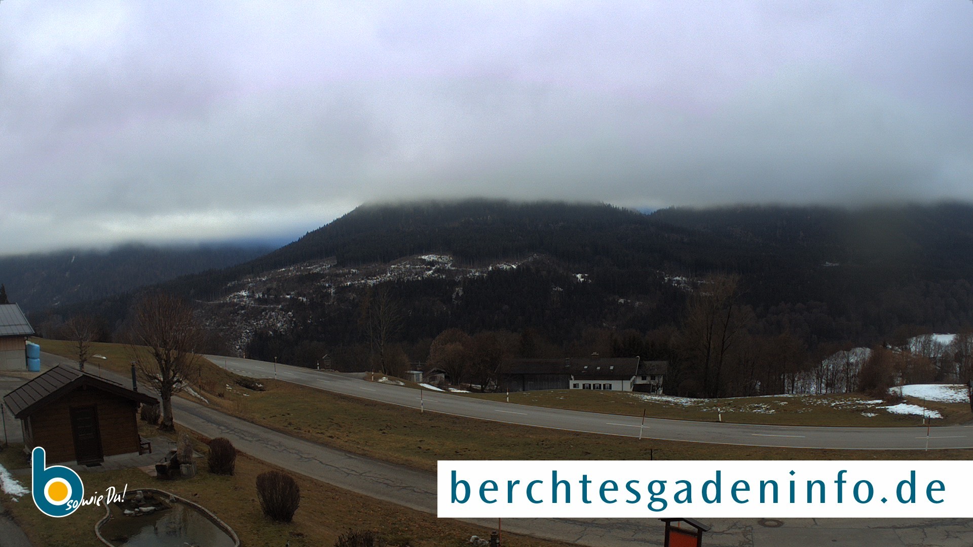 Archiv Foto Webcam Ramsau - Blick auf die Alpenstraße