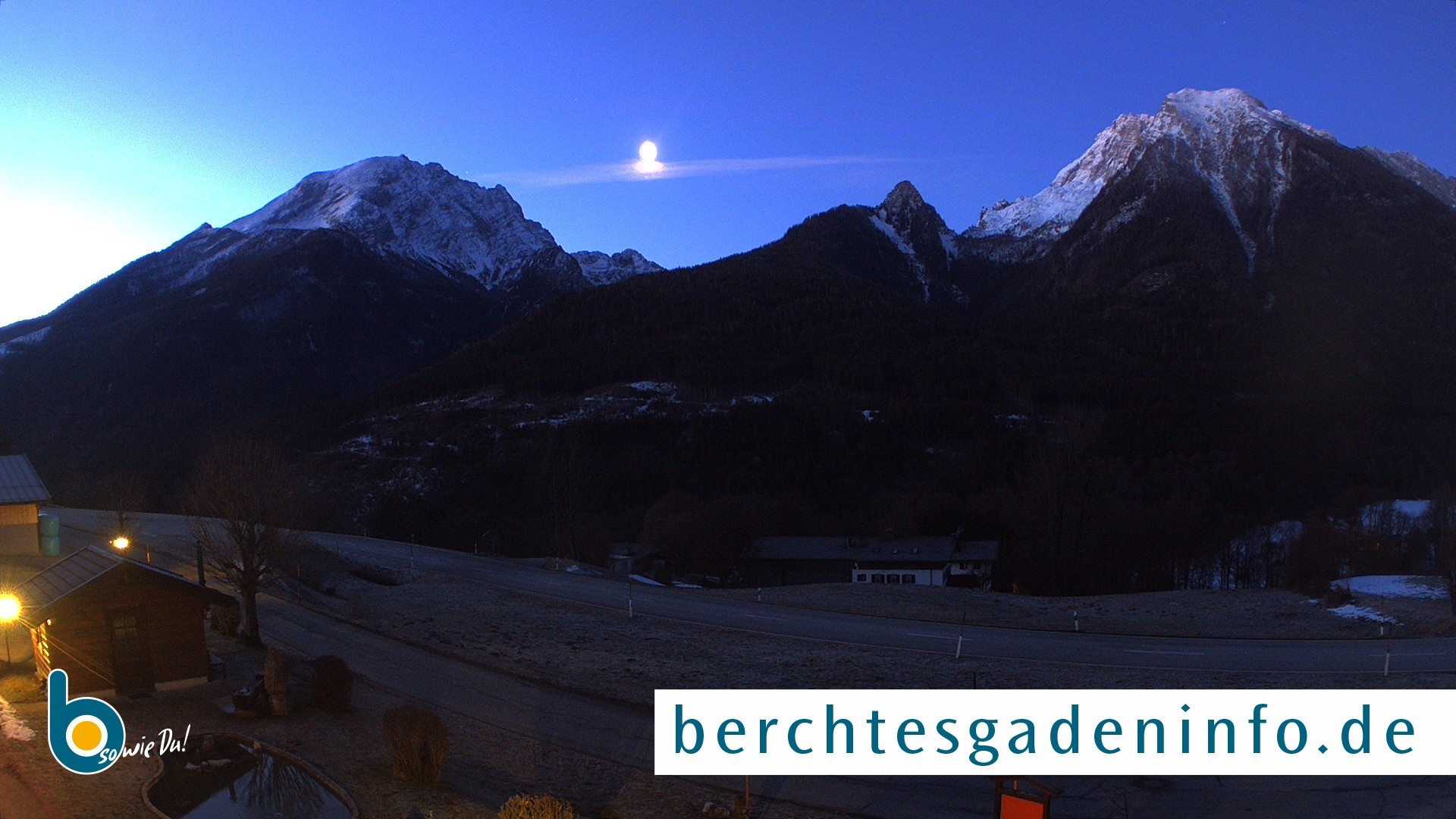 Archiv Foto Webcam Ramsau - Blick auf die Alpenstraße