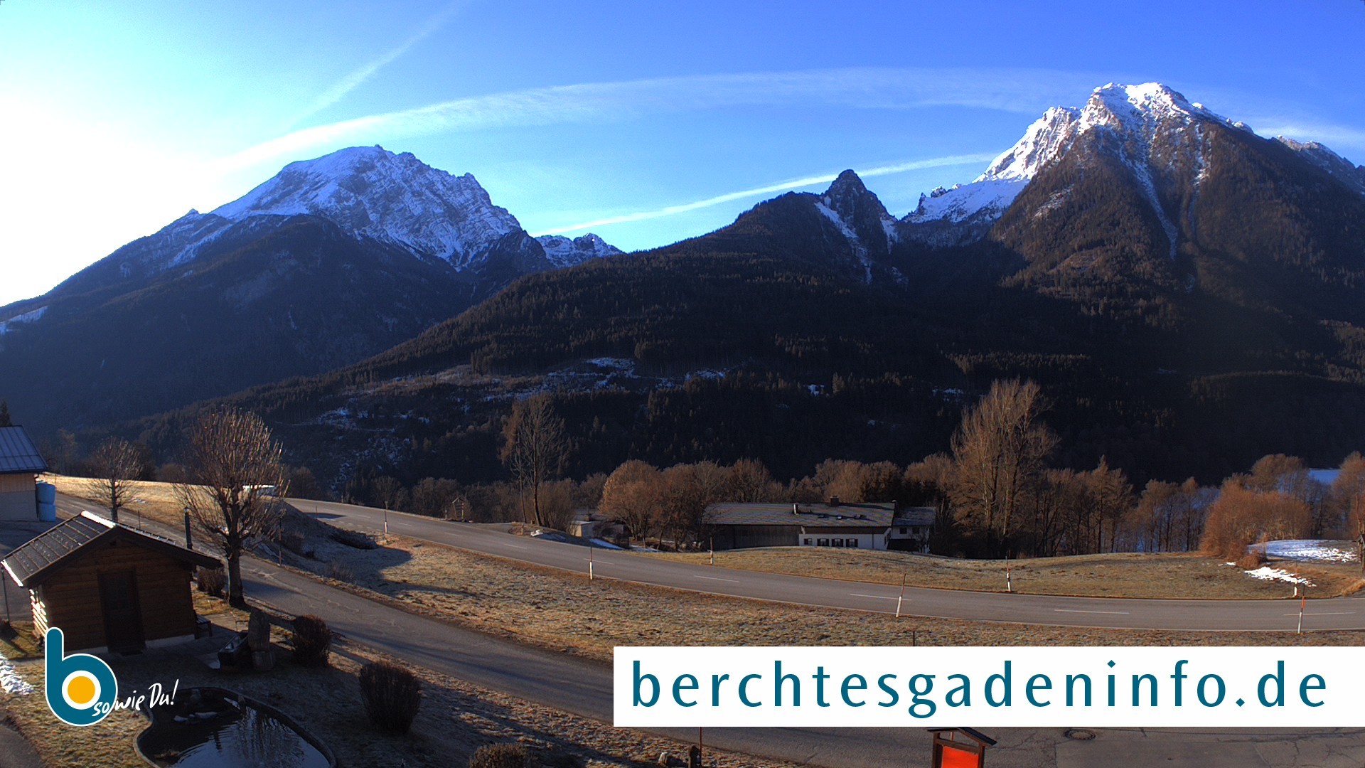 Archiv Foto Webcam Ramsau - Blick auf die Alpenstraße