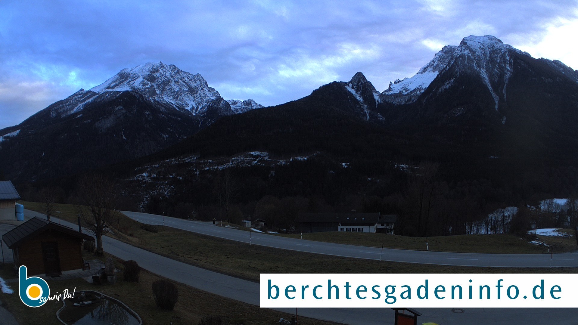 Archiv Foto Webcam Ramsau - Blick auf die Alpenstraße