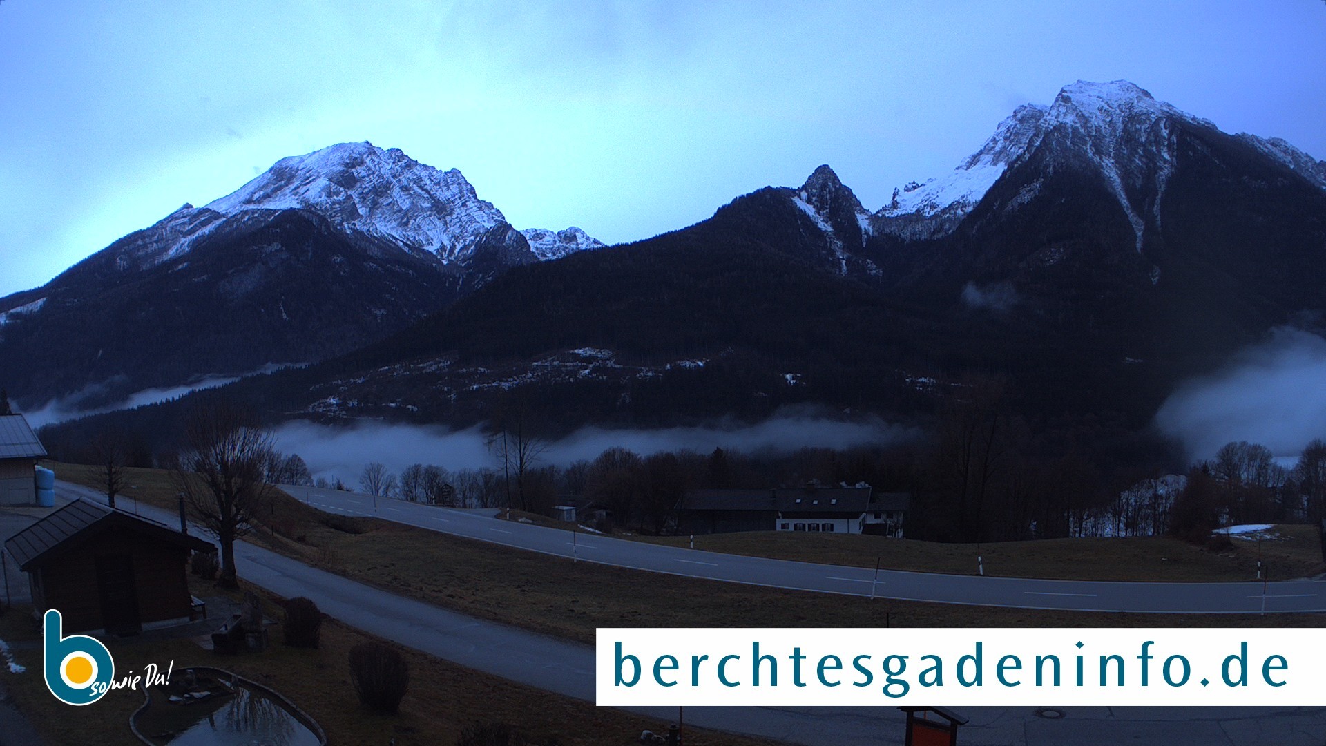 Archiv Foto Webcam Ramsau - Blick auf die Alpenstraße