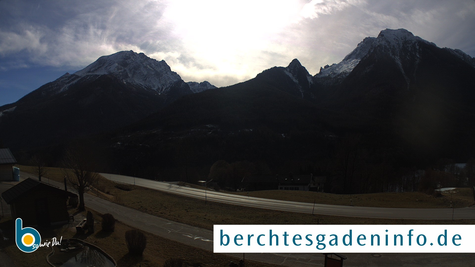 Archiv Foto Webcam Ramsau - Blick auf die Alpenstraße