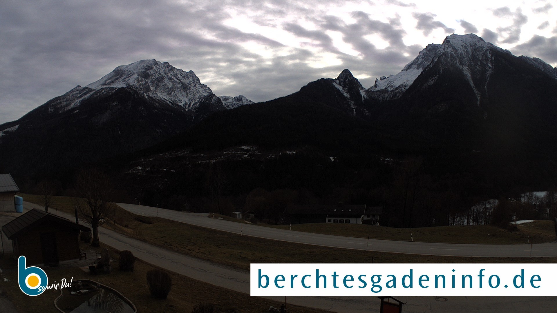 Archiv Foto Webcam Ramsau - Blick auf die Alpenstraße