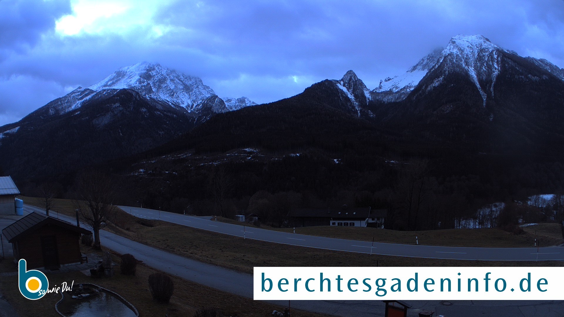 Archiv Foto Webcam Ramsau - Blick auf die Alpenstraße