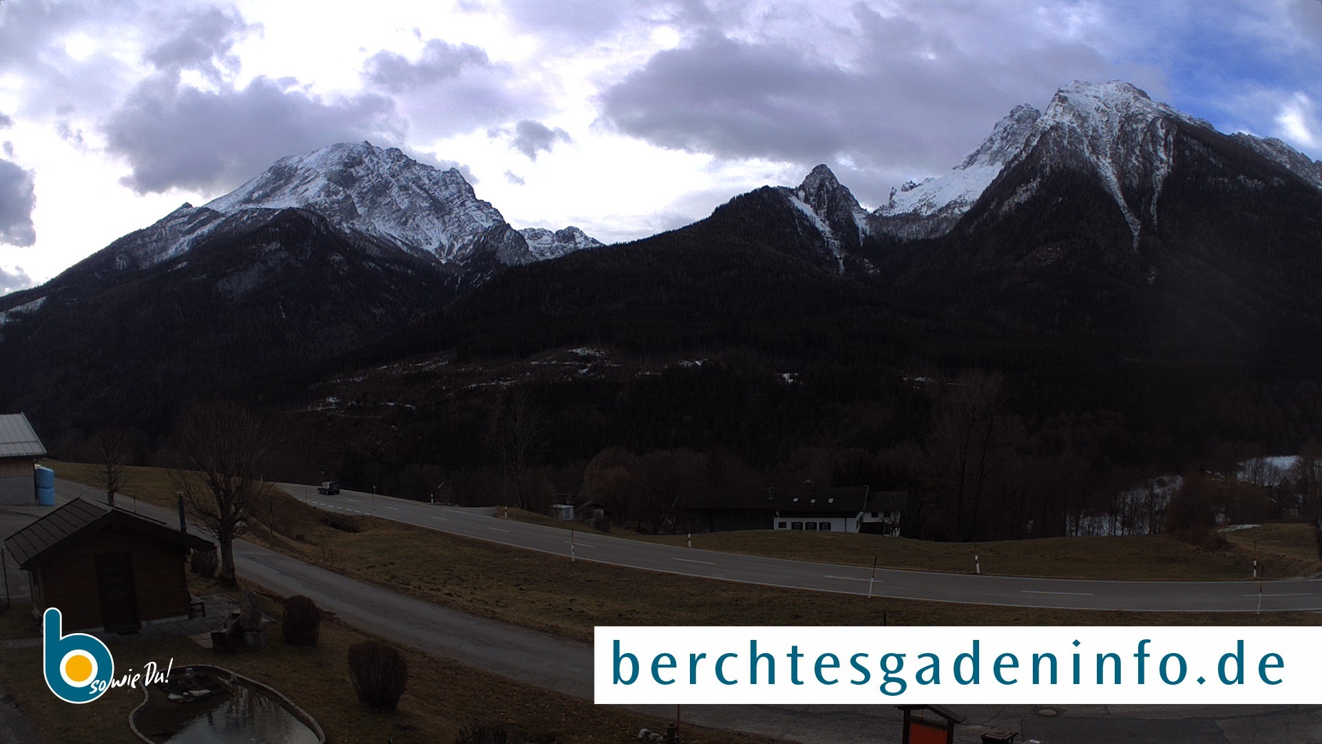 Archiv Foto Webcam Ramsau - Blick auf die Alpenstraße