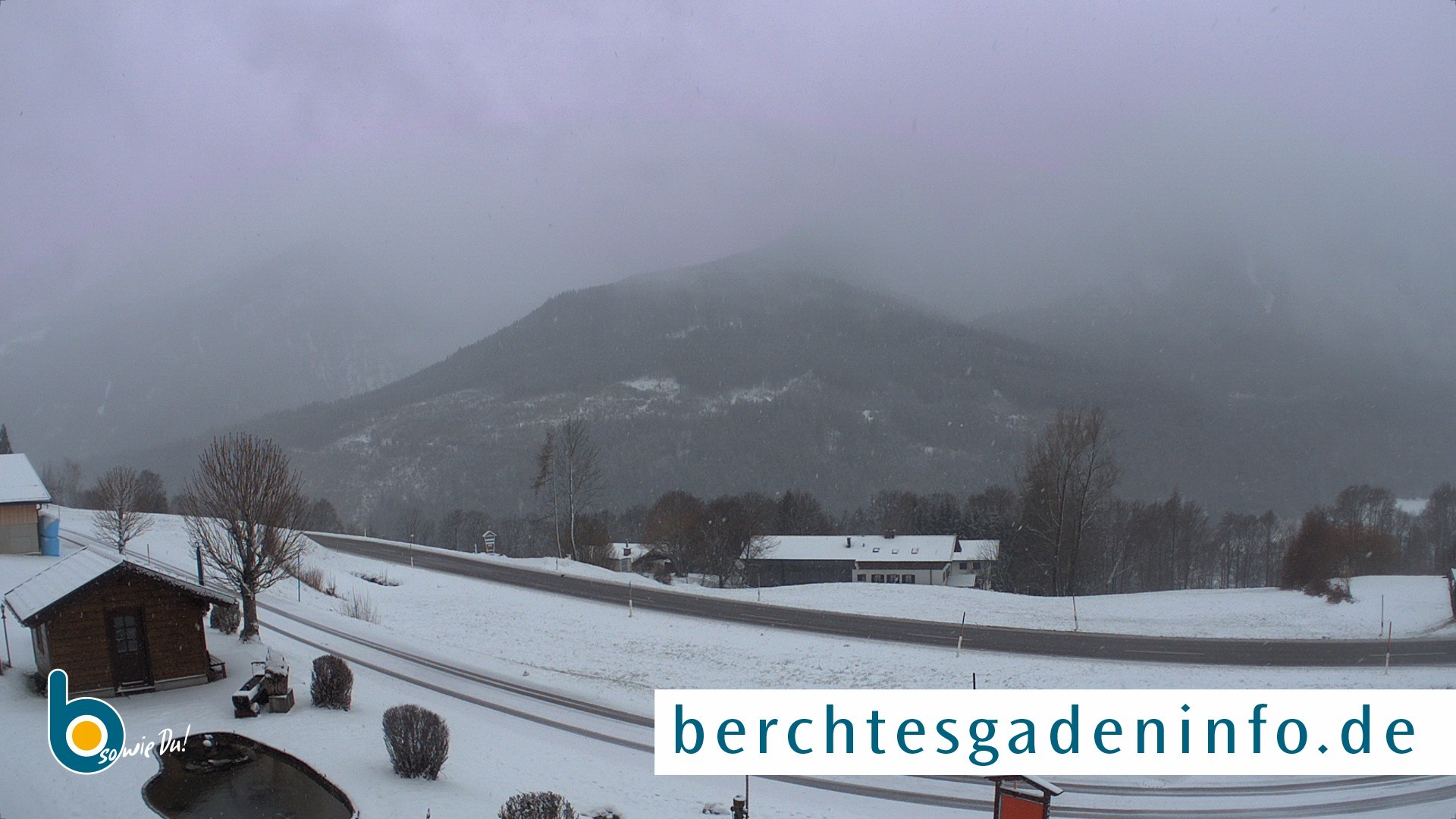 Archiv Foto Webcam Ramsau - Blick auf die Alpenstraße