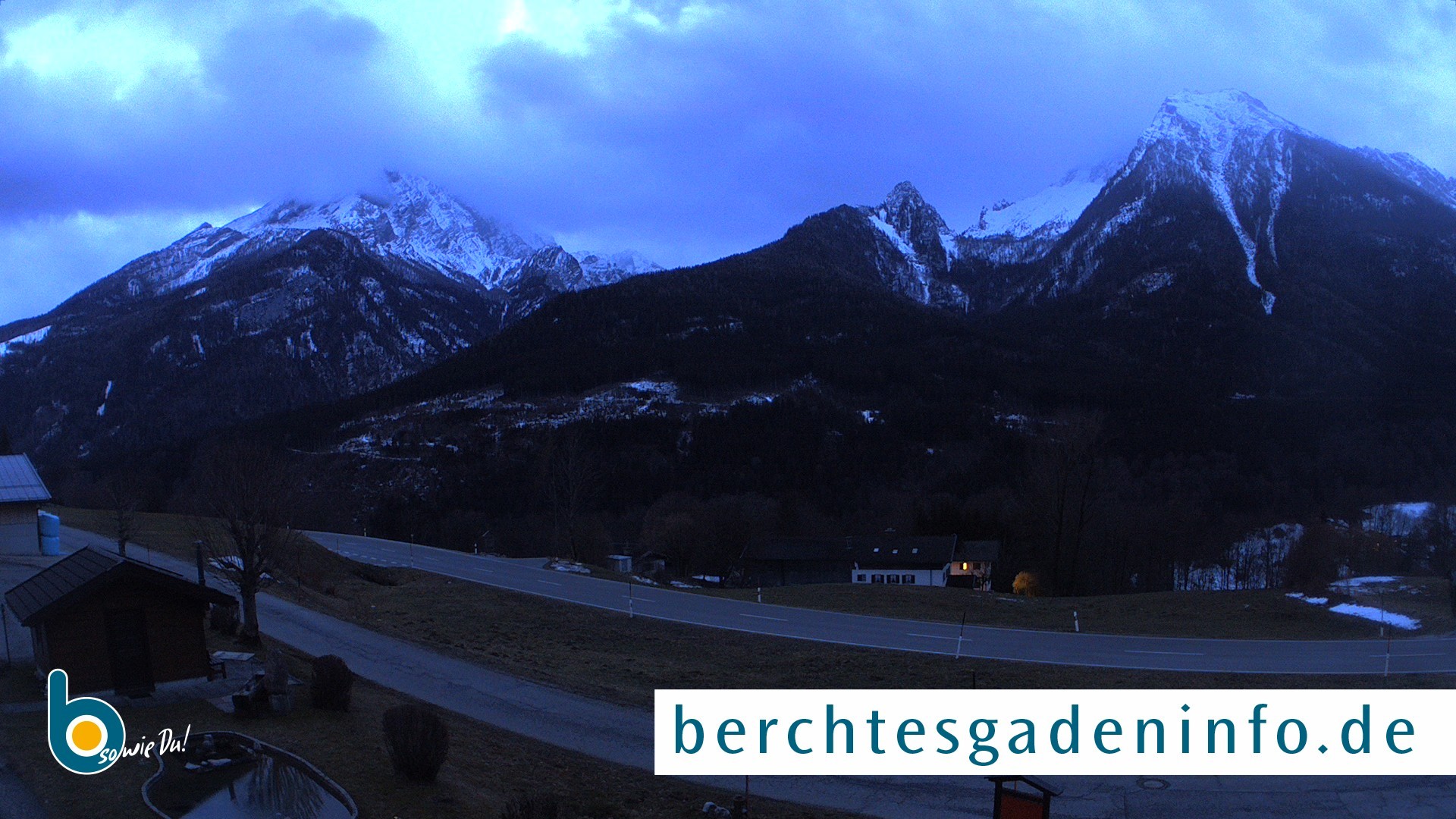 Archiv Foto Webcam Ramsau - Blick auf die Alpenstraße