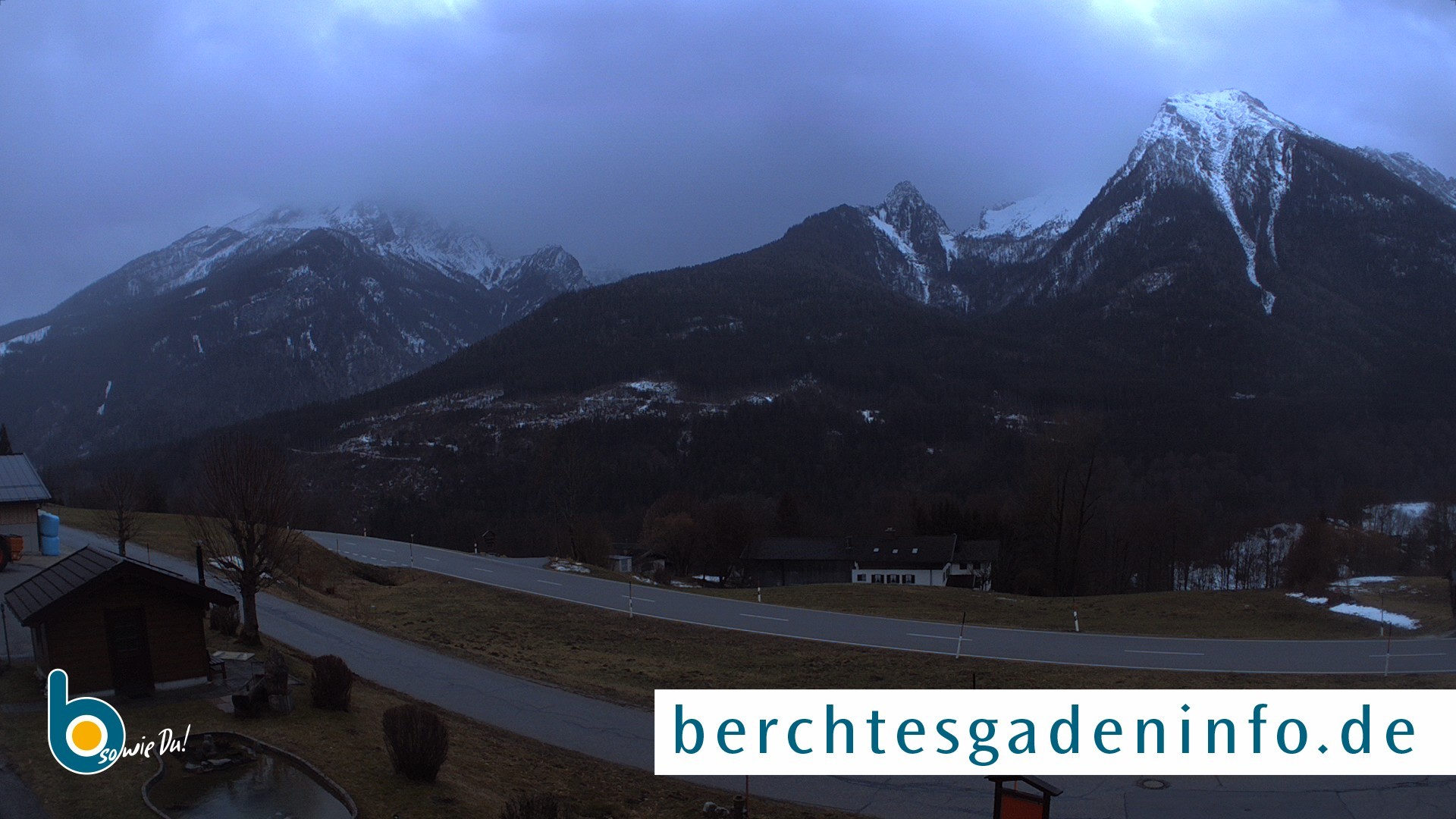 Archiv Foto Webcam Ramsau - Blick auf die Alpenstraße