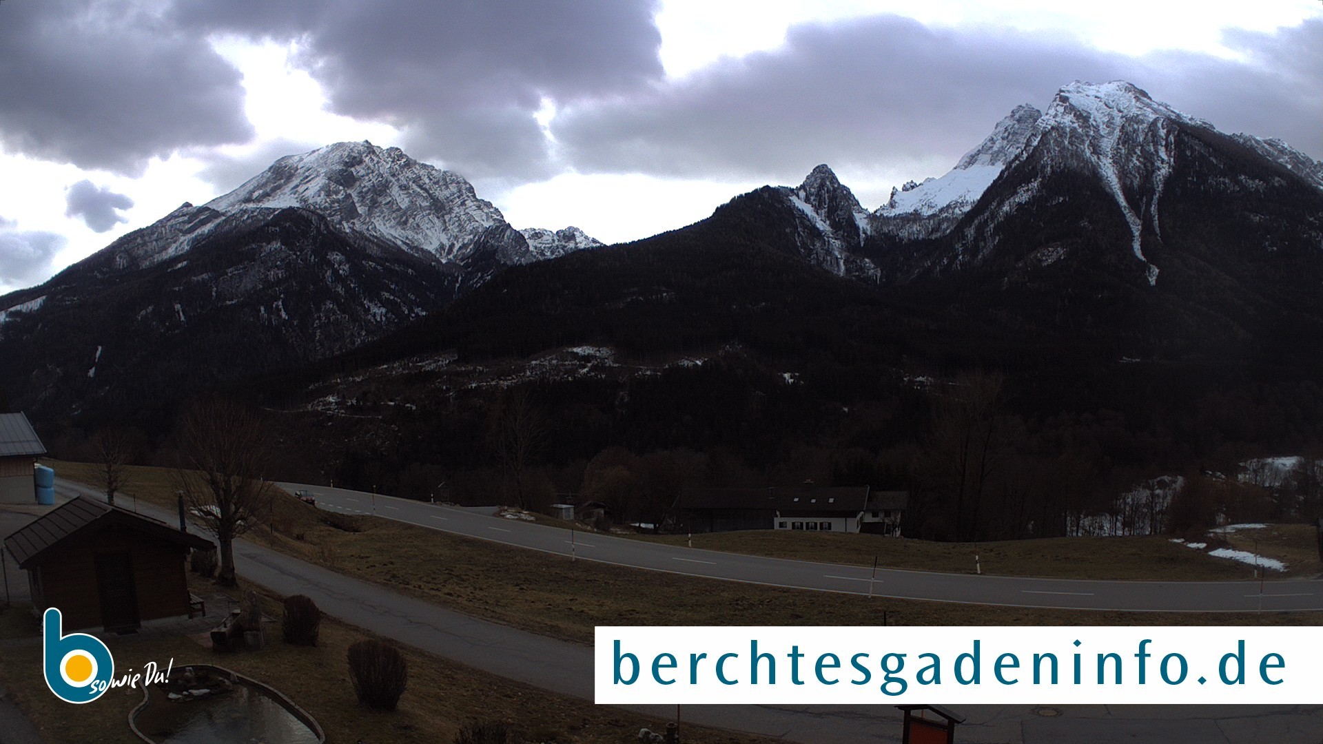 Archiv Foto Webcam Ramsau - Blick auf die Alpenstraße
