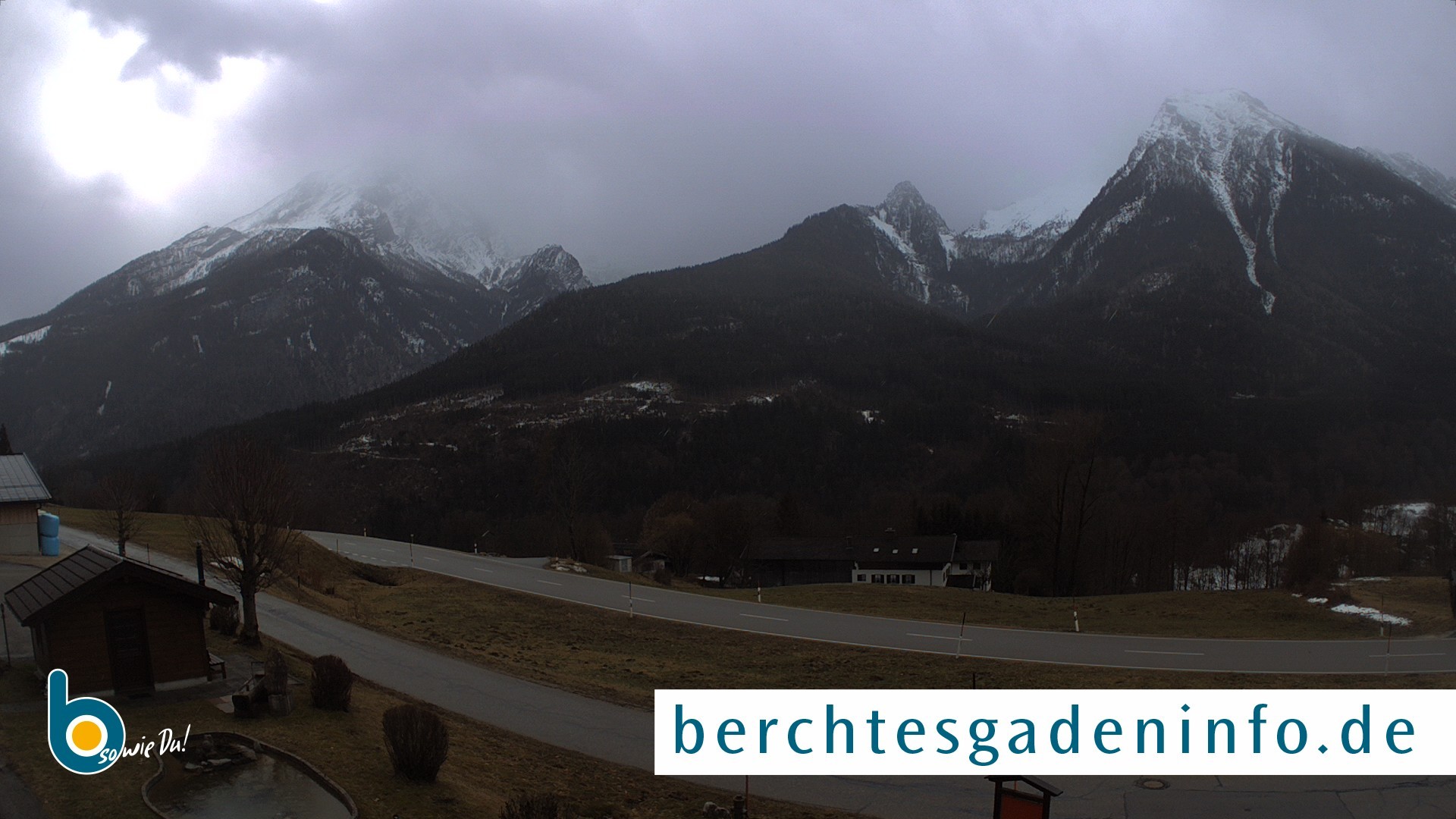 Archiv Foto Webcam Ramsau - Blick auf die Alpenstraße