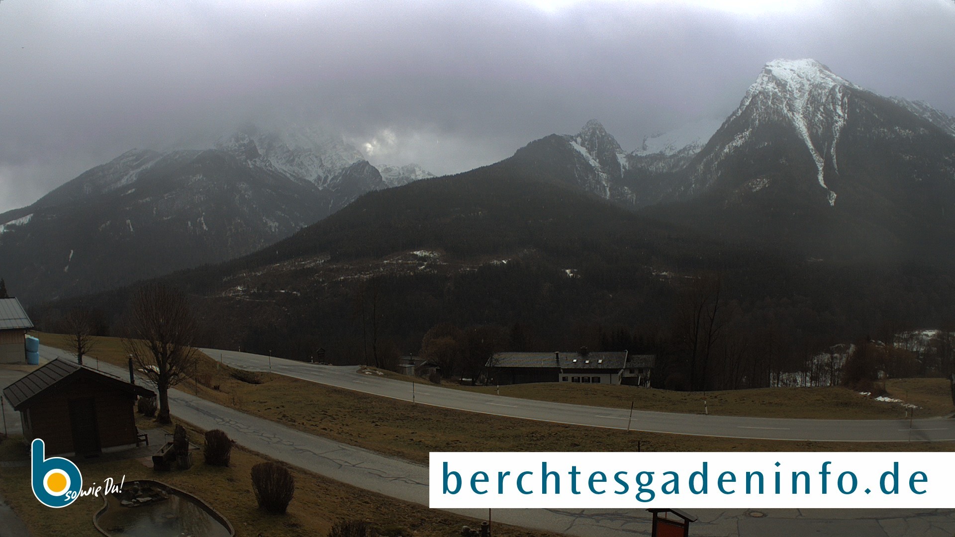 Archiv Foto Webcam Ramsau - Blick auf die Alpenstraße