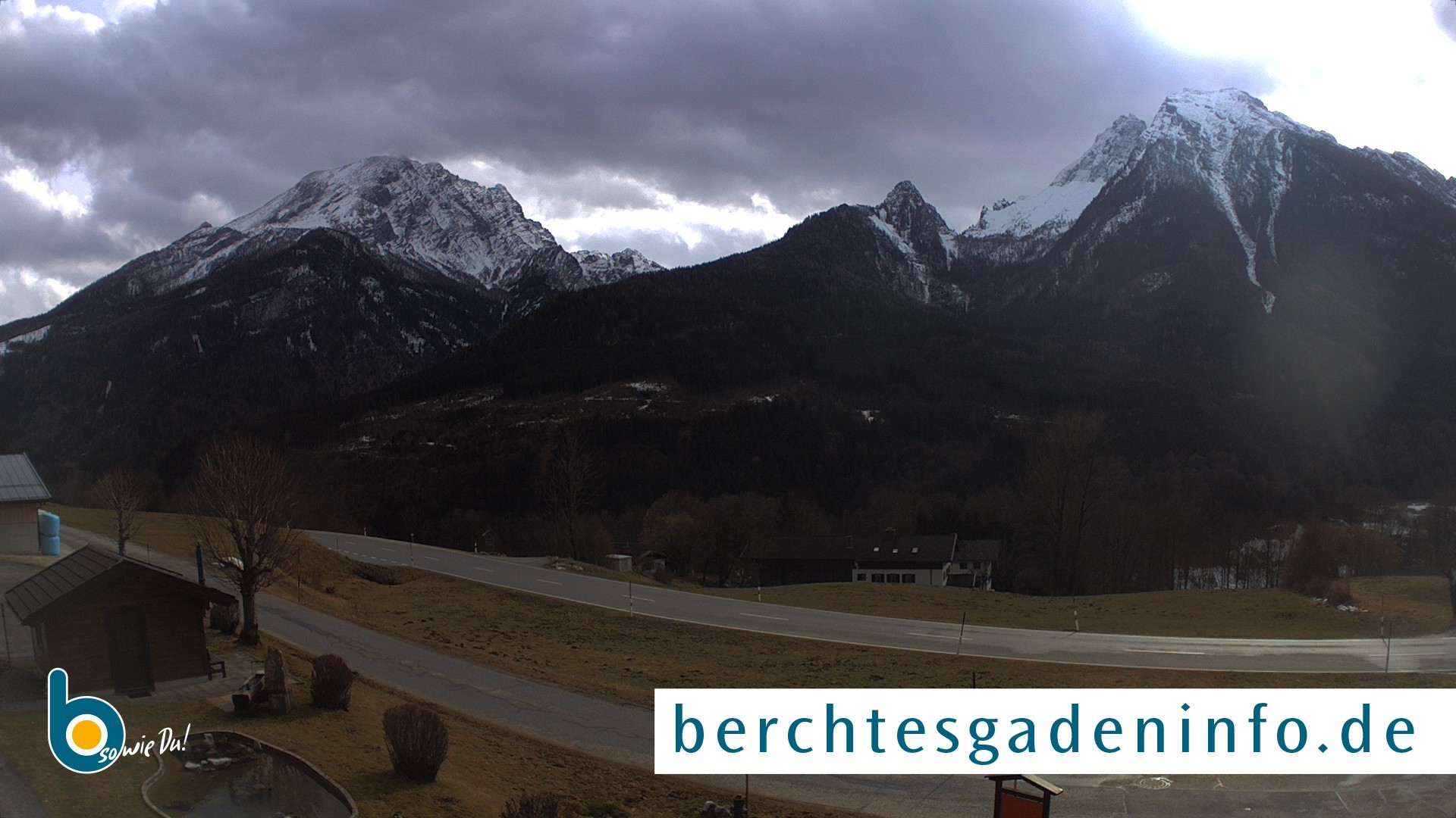 Archiv Foto Webcam Ramsau - Blick auf die Alpenstraße