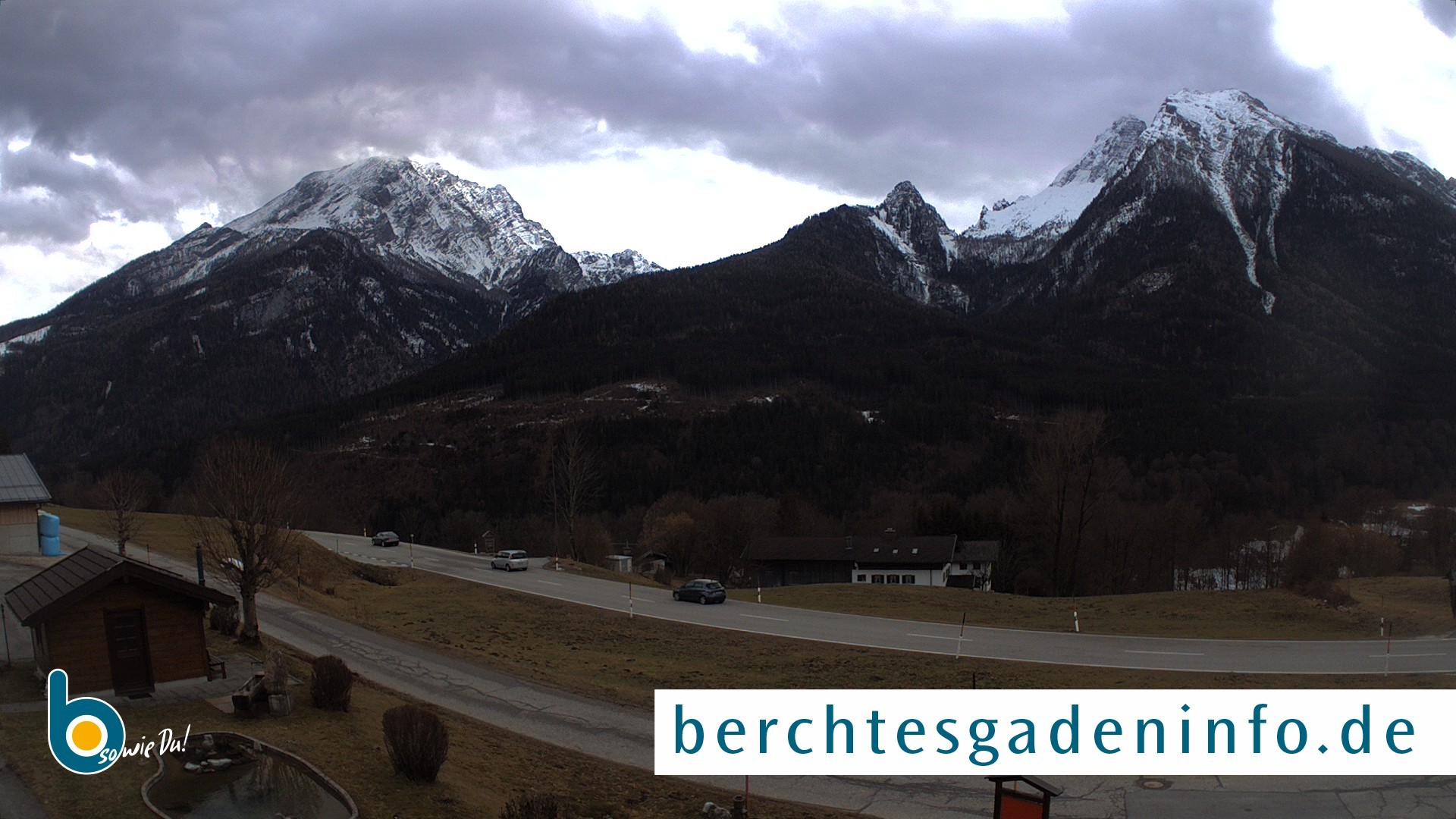 Archiv Foto Webcam Ramsau - Blick auf die Alpenstraße