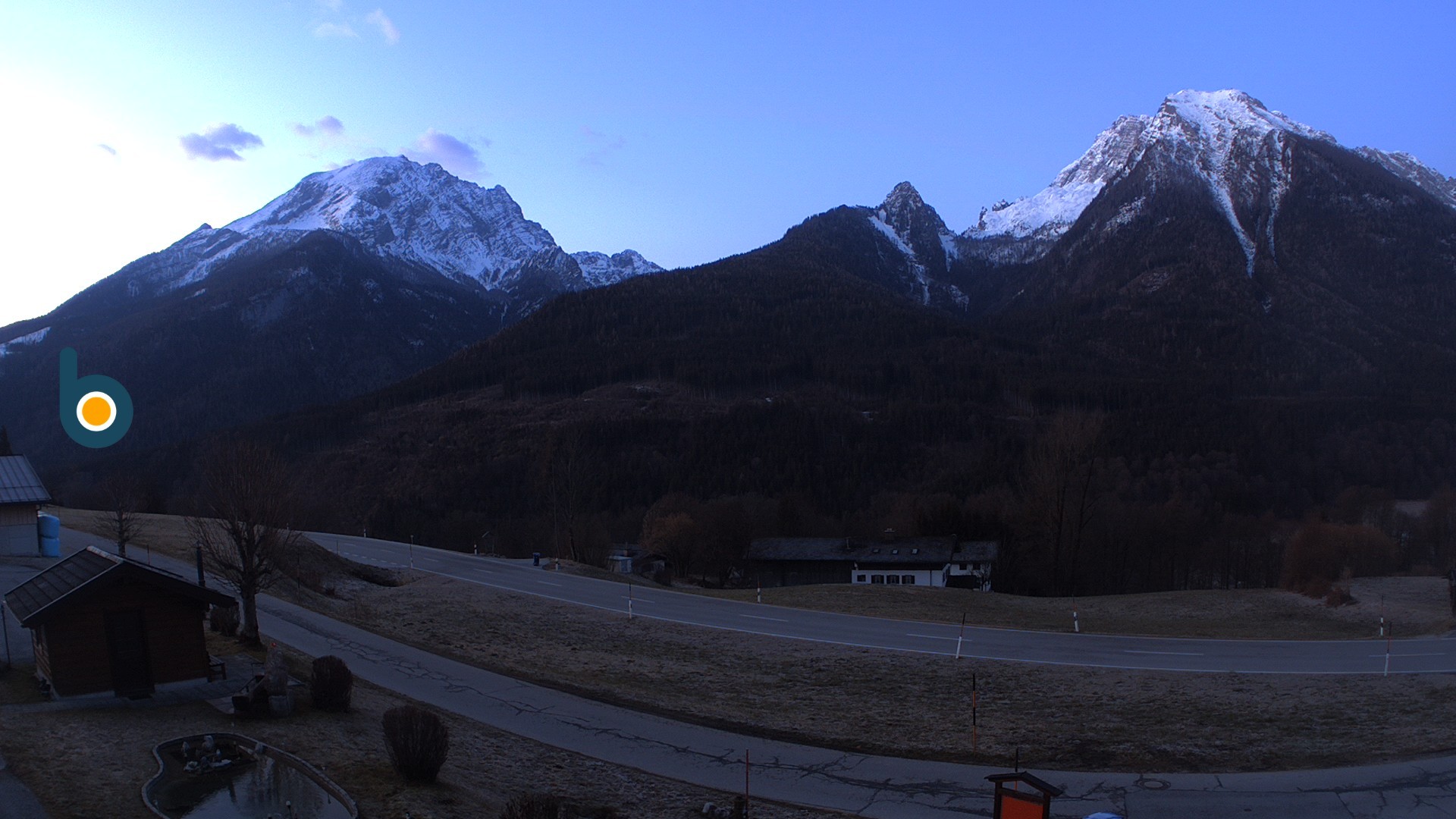 Archiv Foto Webcam Ramsau - Blick auf die Alpenstraße