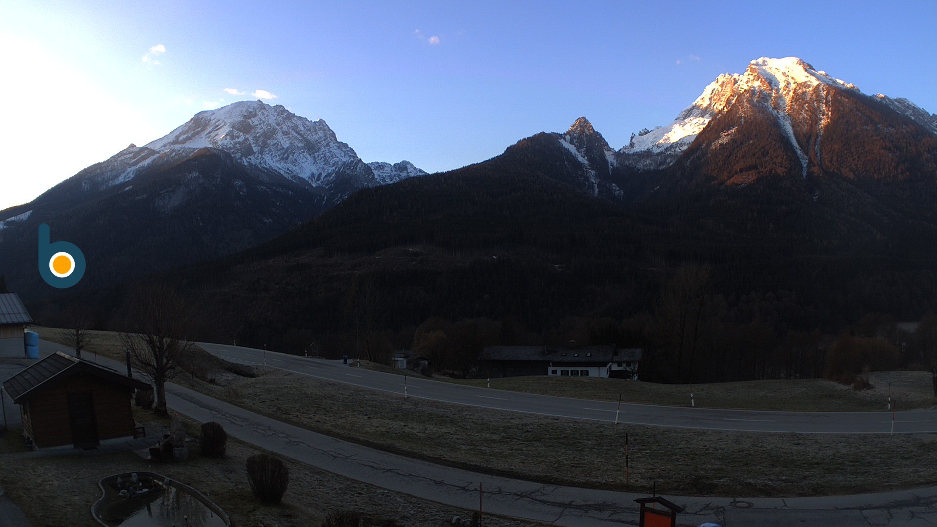 Archiv Foto Webcam Ramsau - Blick auf die Alpenstraße