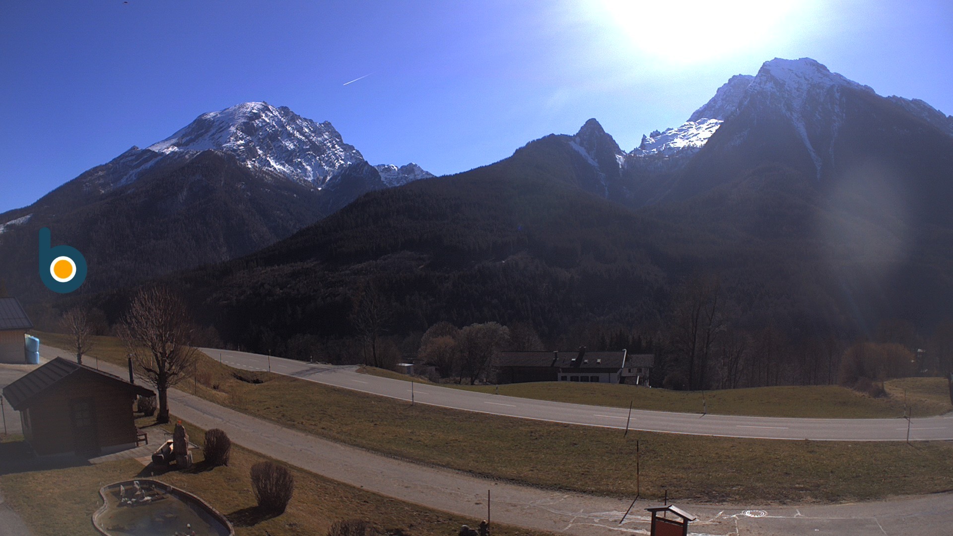Archiv Foto Webcam Ramsau - Blick auf die Alpenstraße