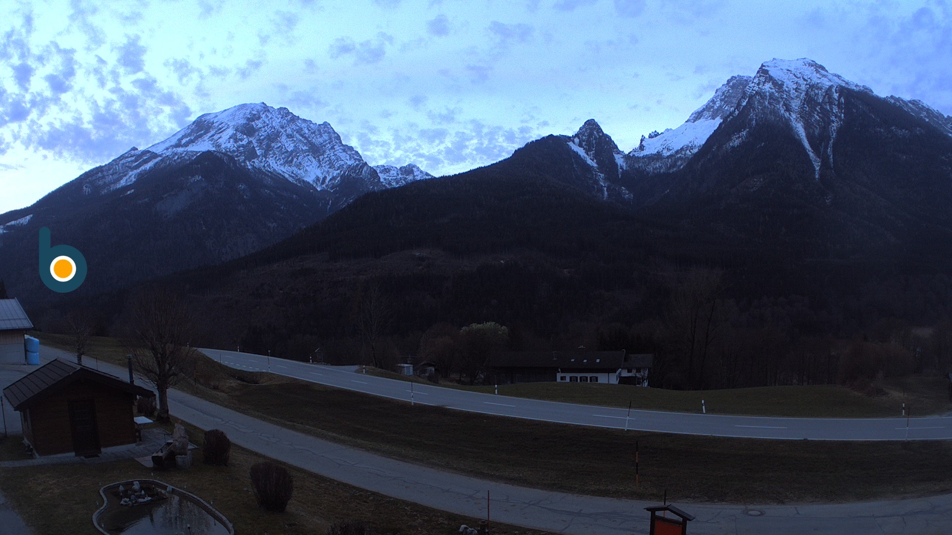 Archiv Foto Webcam Ramsau - Blick auf die Alpenstraße