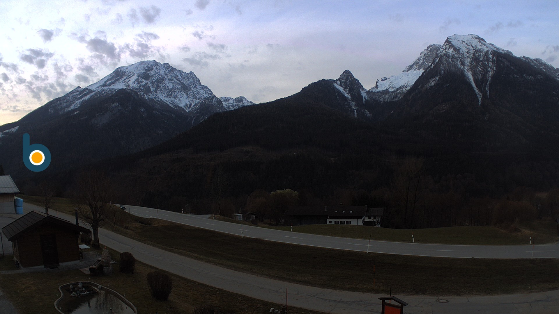 Archiv Foto Webcam Ramsau - Blick auf die Alpenstraße