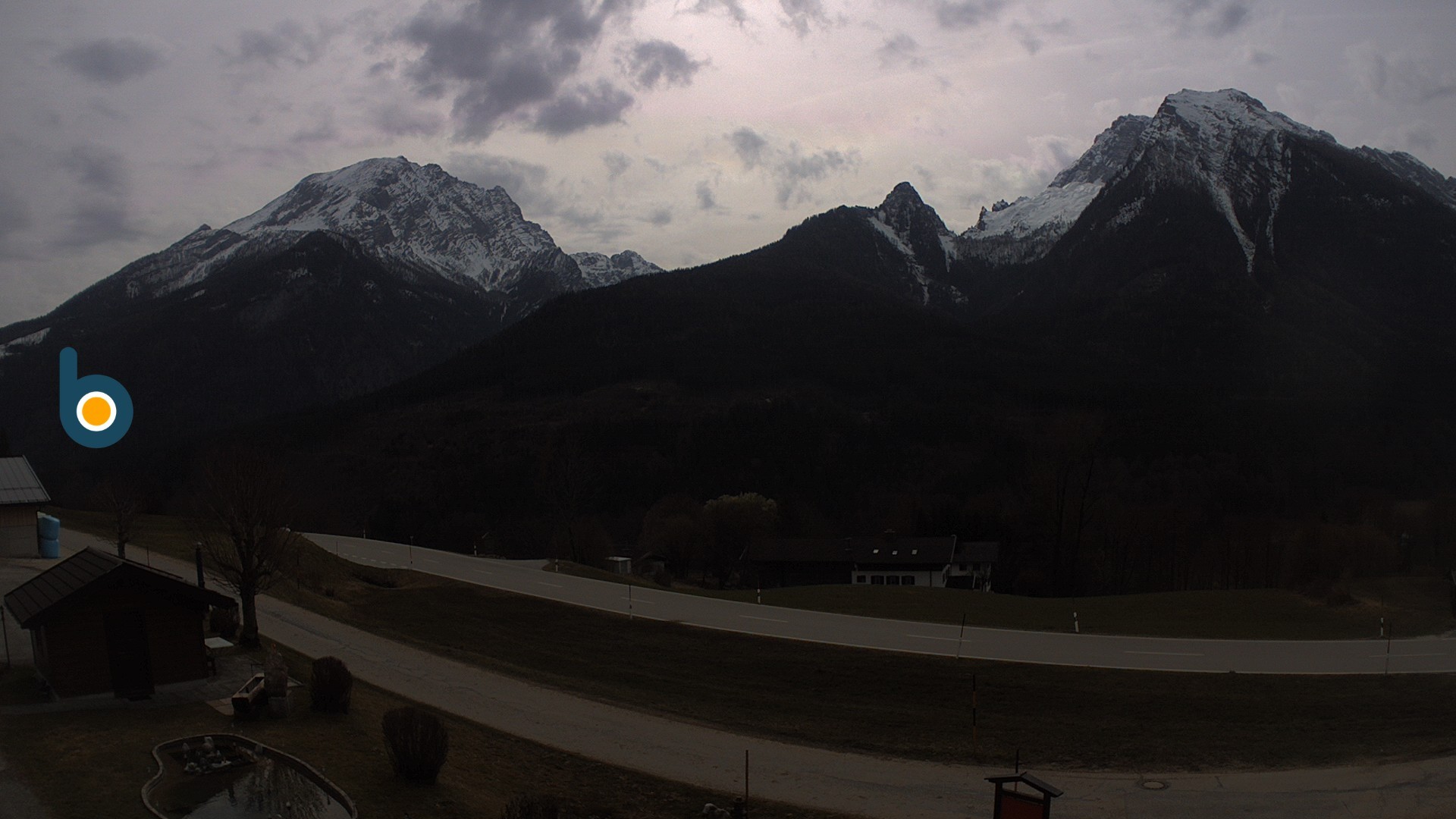 Archiv Foto Webcam Ramsau - Blick auf die Alpenstraße