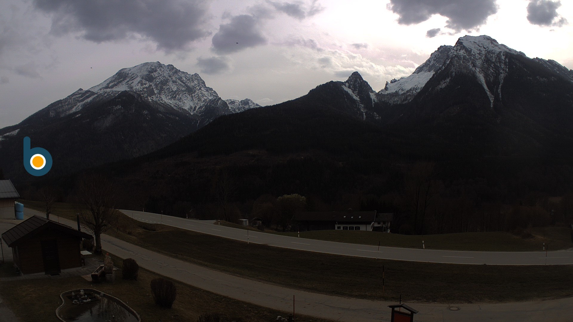 Archiv Foto Webcam Ramsau - Blick auf die Alpenstraße