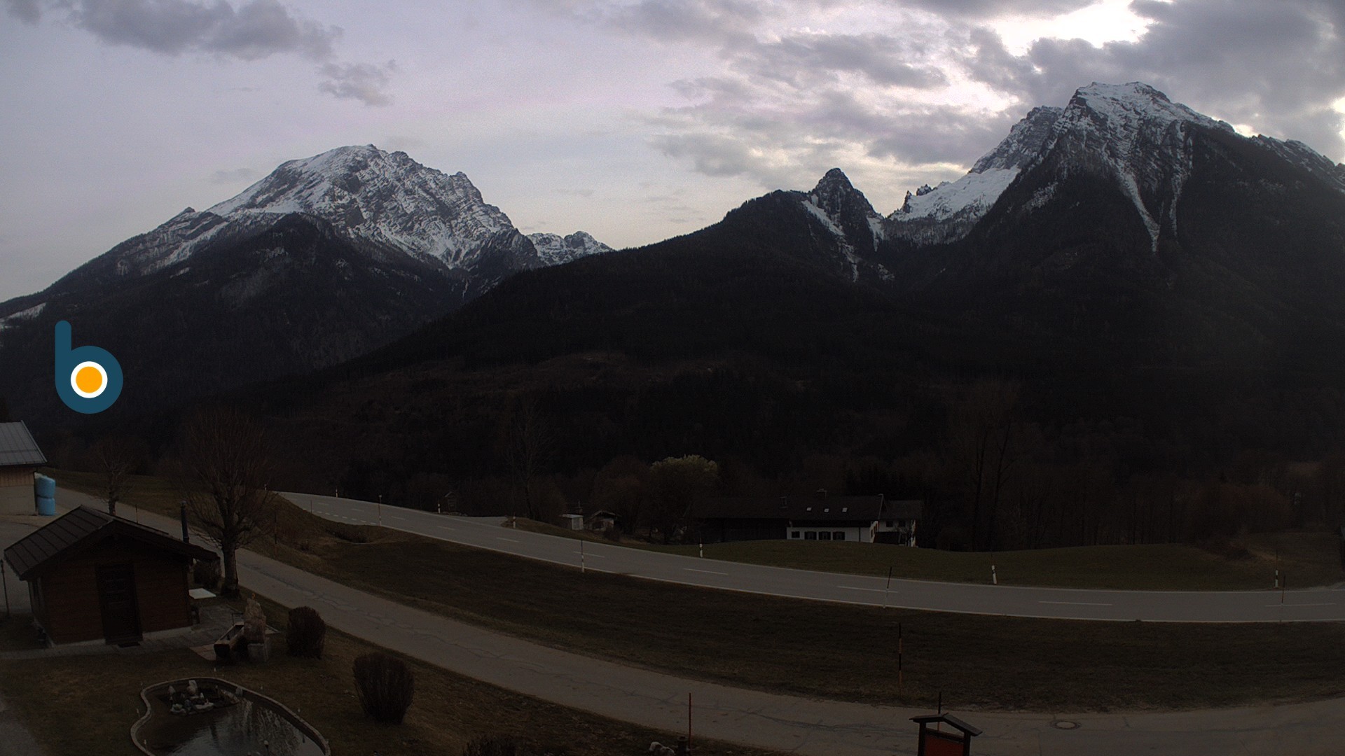 Archiv Foto Webcam Ramsau - Blick auf die Alpenstraße