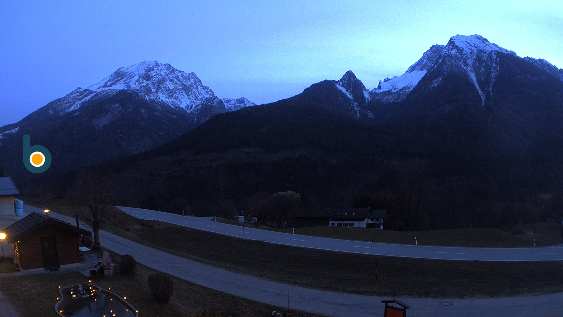 Archiv Foto Webcam Ramsau - Blick auf die Alpenstraße