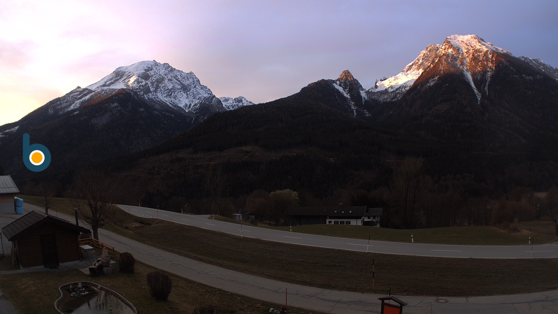 Archiv Foto Webcam Ramsau - Blick auf die Alpenstraße