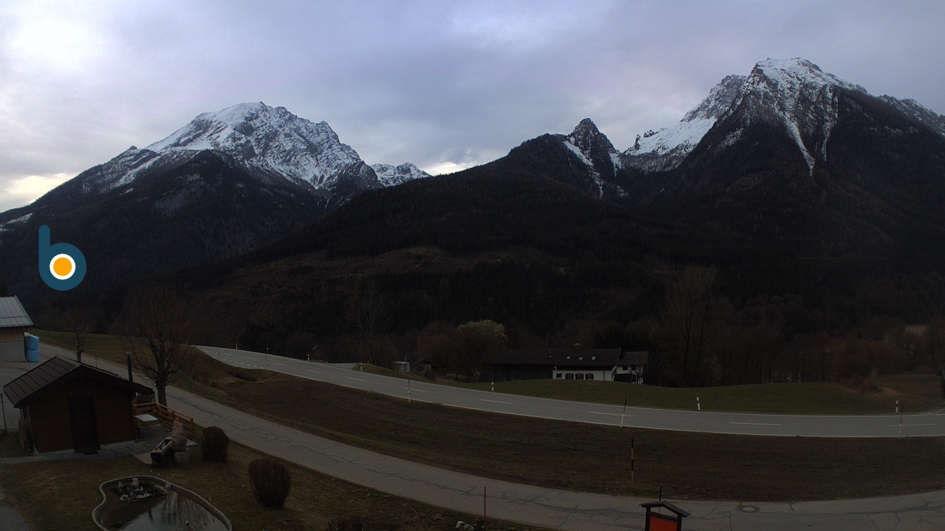 Archiv Foto Webcam Ramsau - Blick auf die Alpenstraße