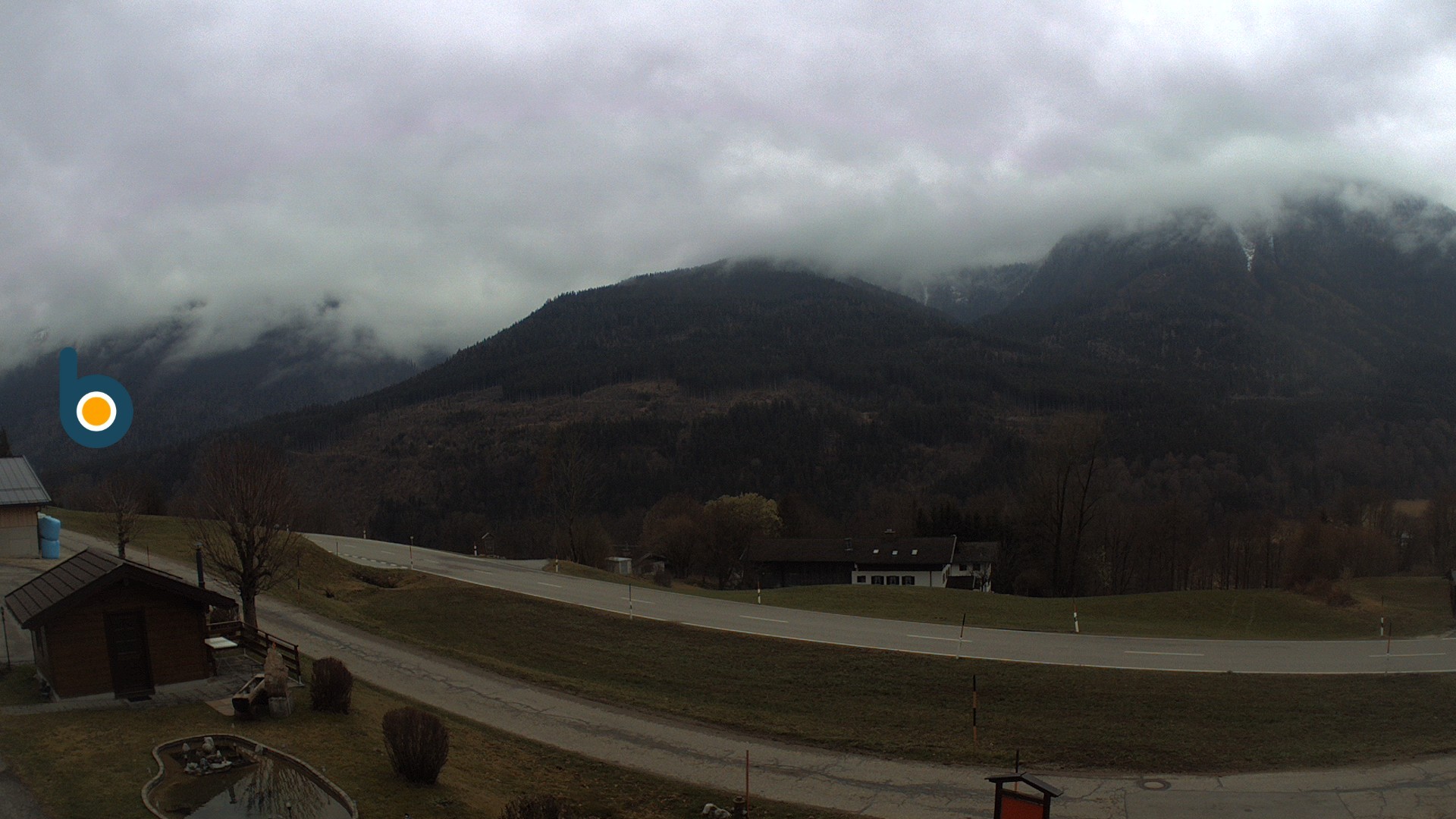 Archiv Foto Webcam Ramsau - Blick auf die Alpenstraße