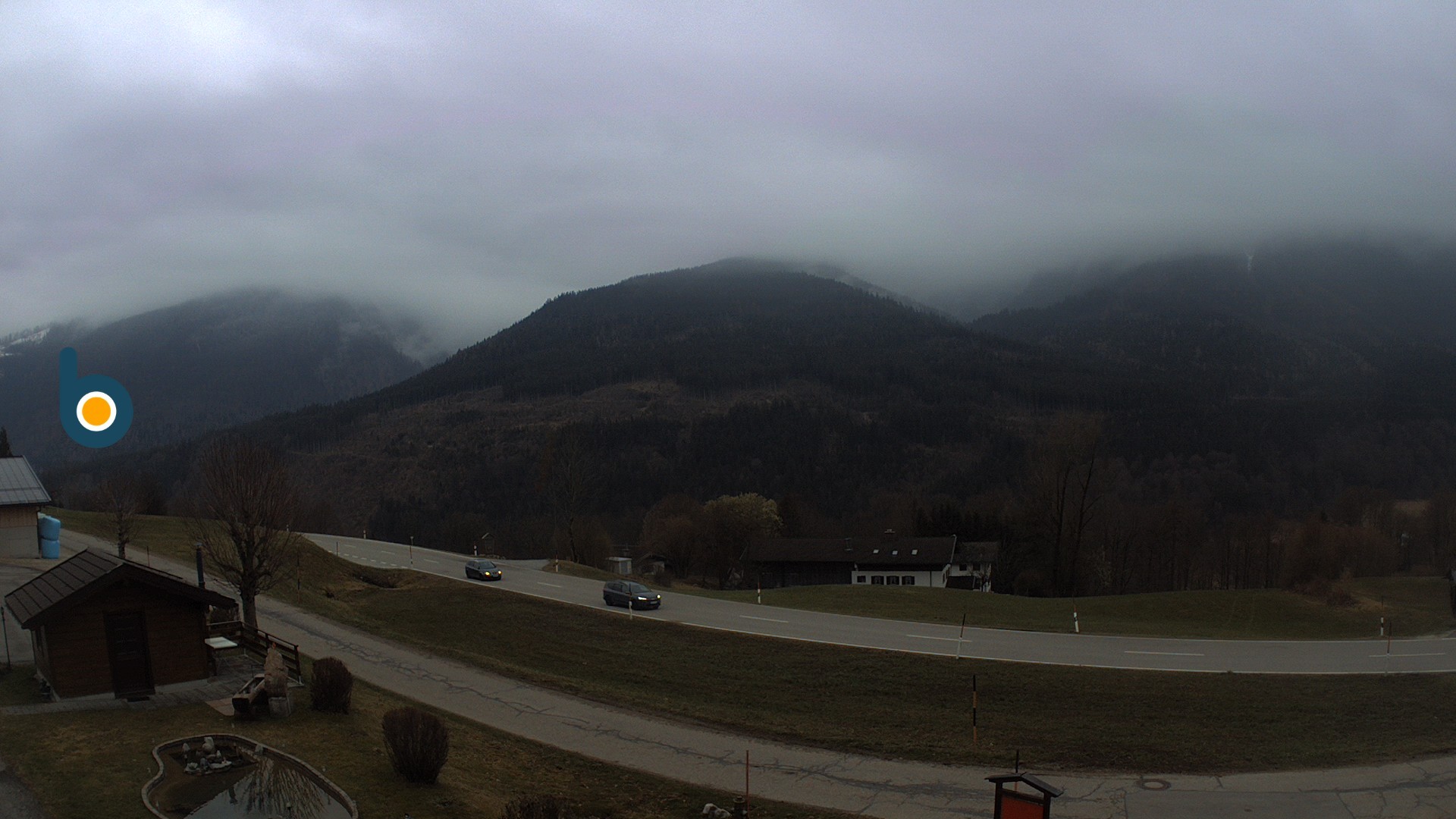 Archiv Foto Webcam Ramsau - Blick auf die Alpenstraße