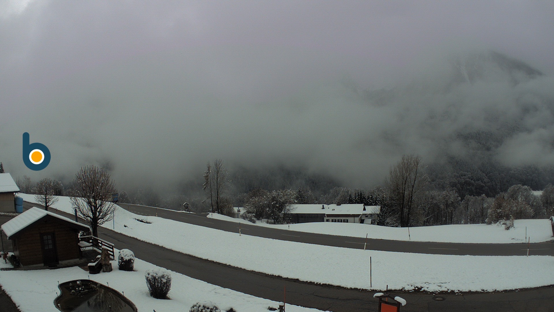 Archiv Foto Webcam Ramsau - Blick auf die Alpenstraße