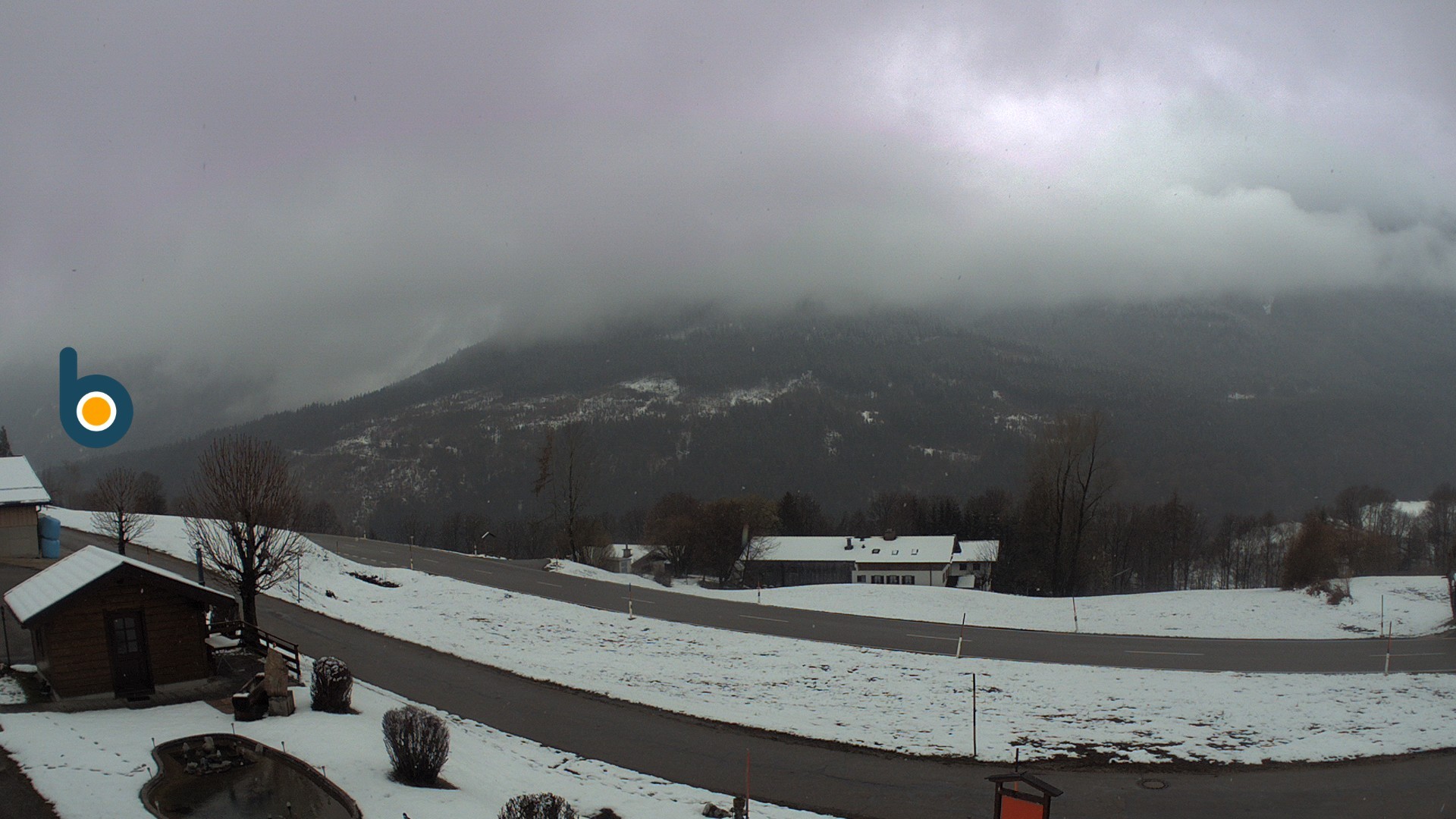 Archiv Foto Webcam Ramsau - Blick auf die Alpenstraße