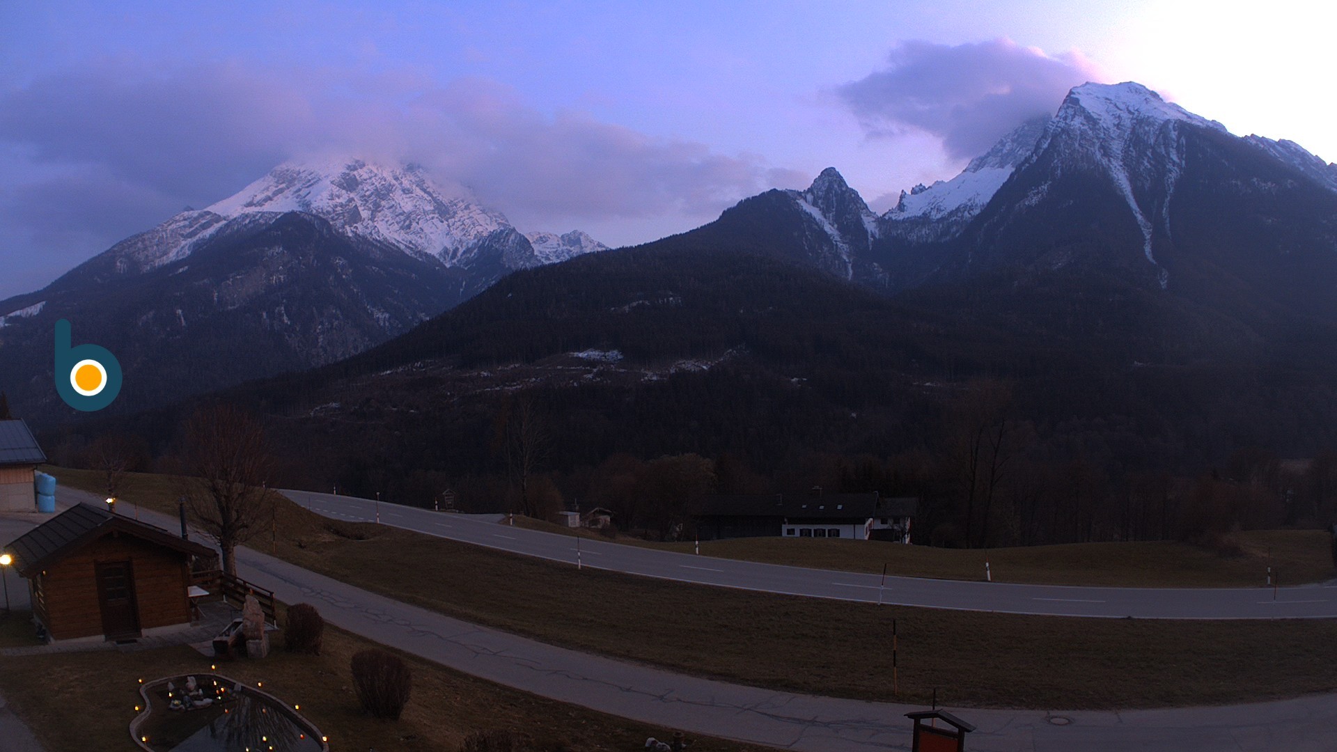 Archiv Foto Webcam Ramsau - Blick auf die Alpenstraße
