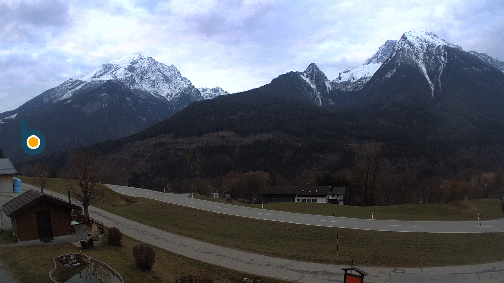 Archiv Foto Webcam Ramsau - Blick auf die Alpenstraße